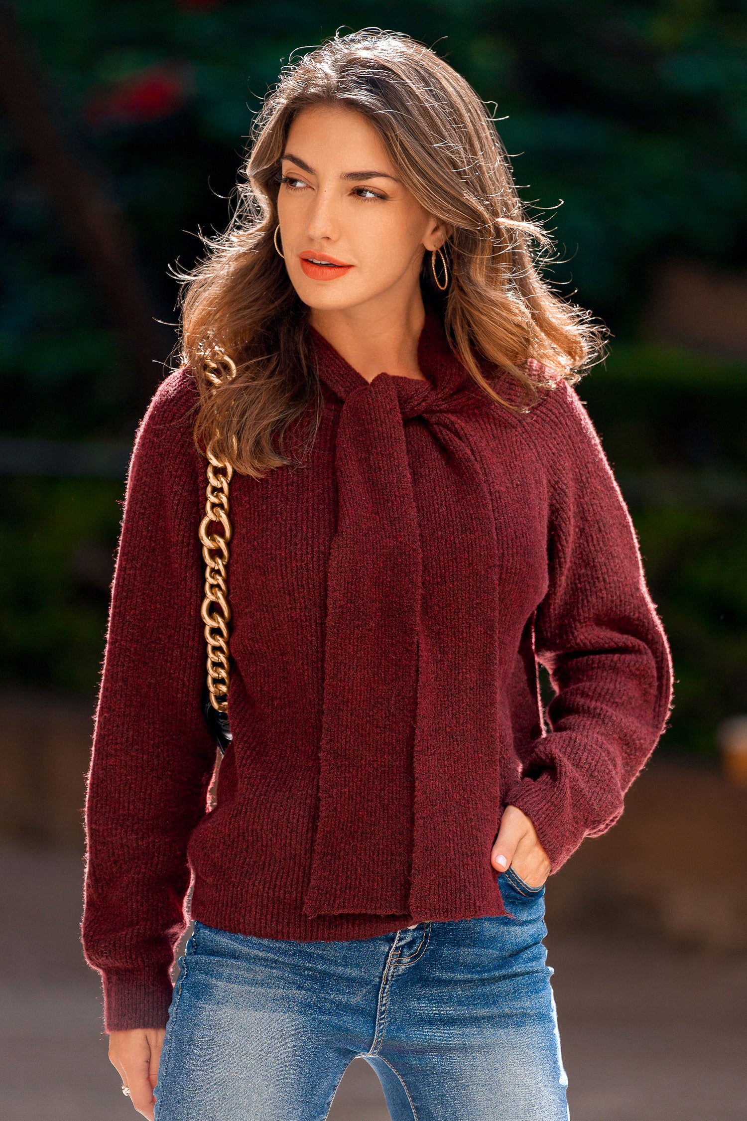 Finishing Touch Red Sweater