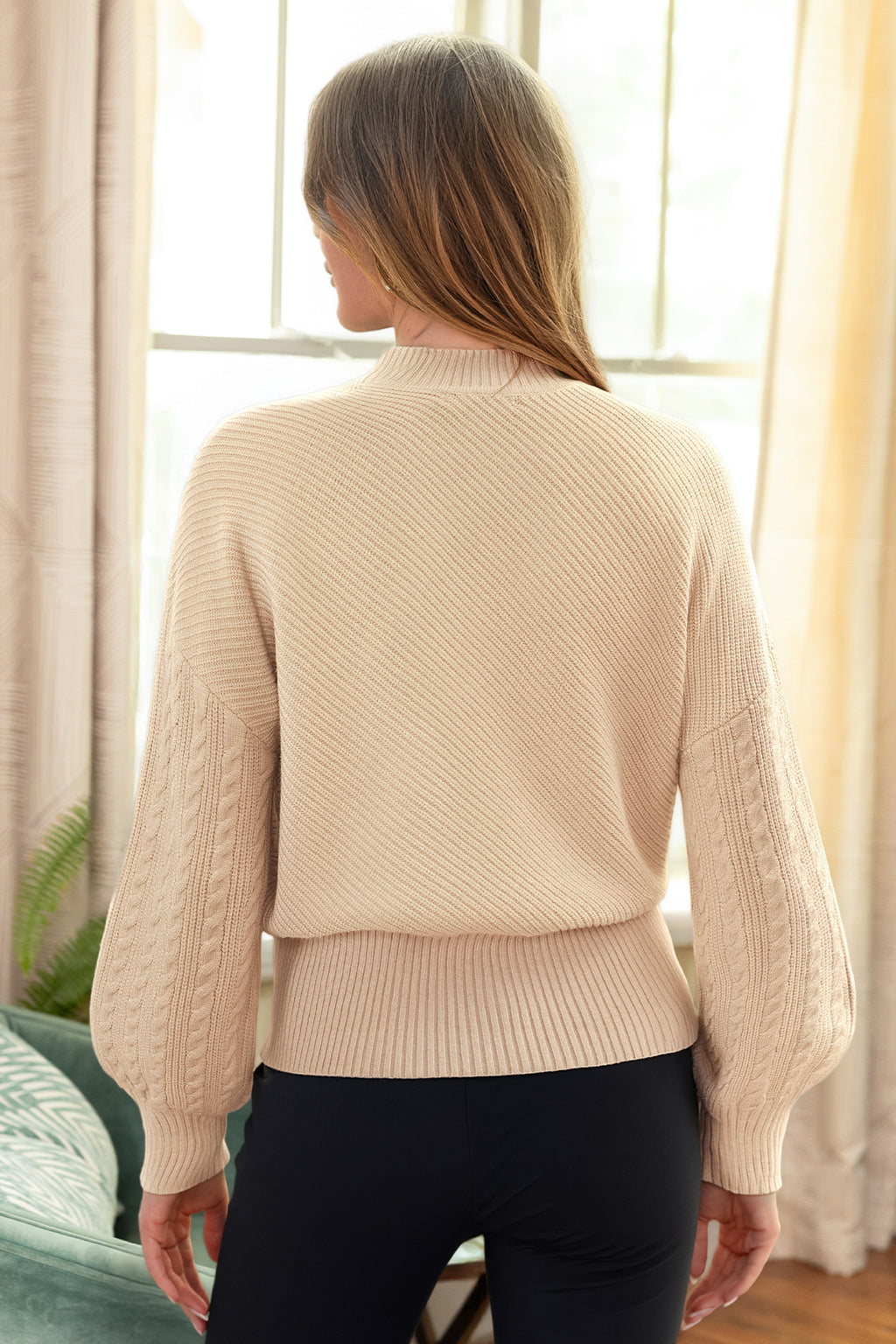 Ballet Slipper Khaki Sweater