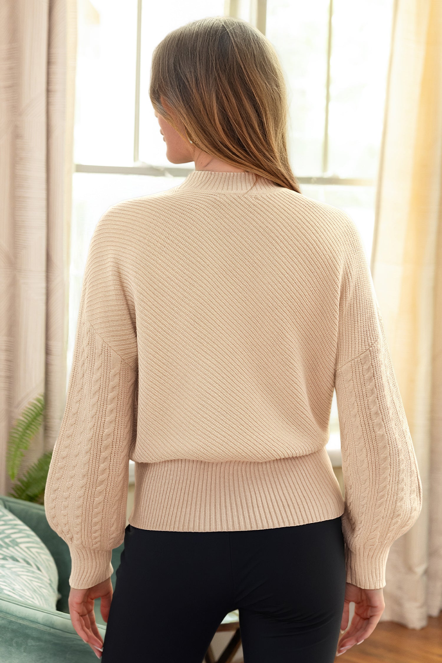 Ballet Slipper Khaki Sweater