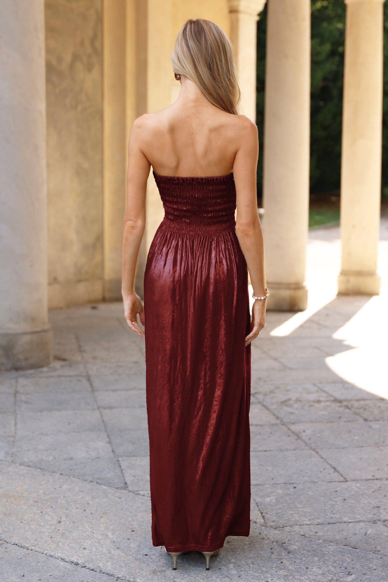 Ruby Goddess Red Maxi Dress