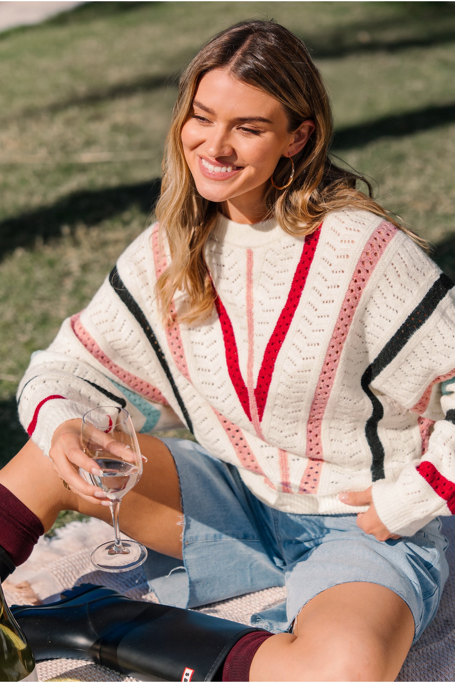 Vivid Spectrum Colorblock Sweater
