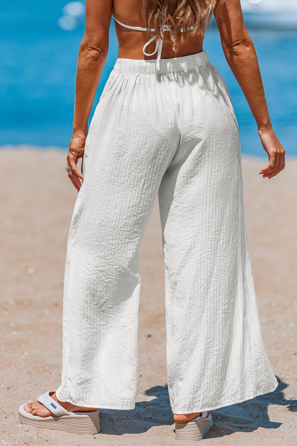 No Shade Needed White Cover-Up Pants