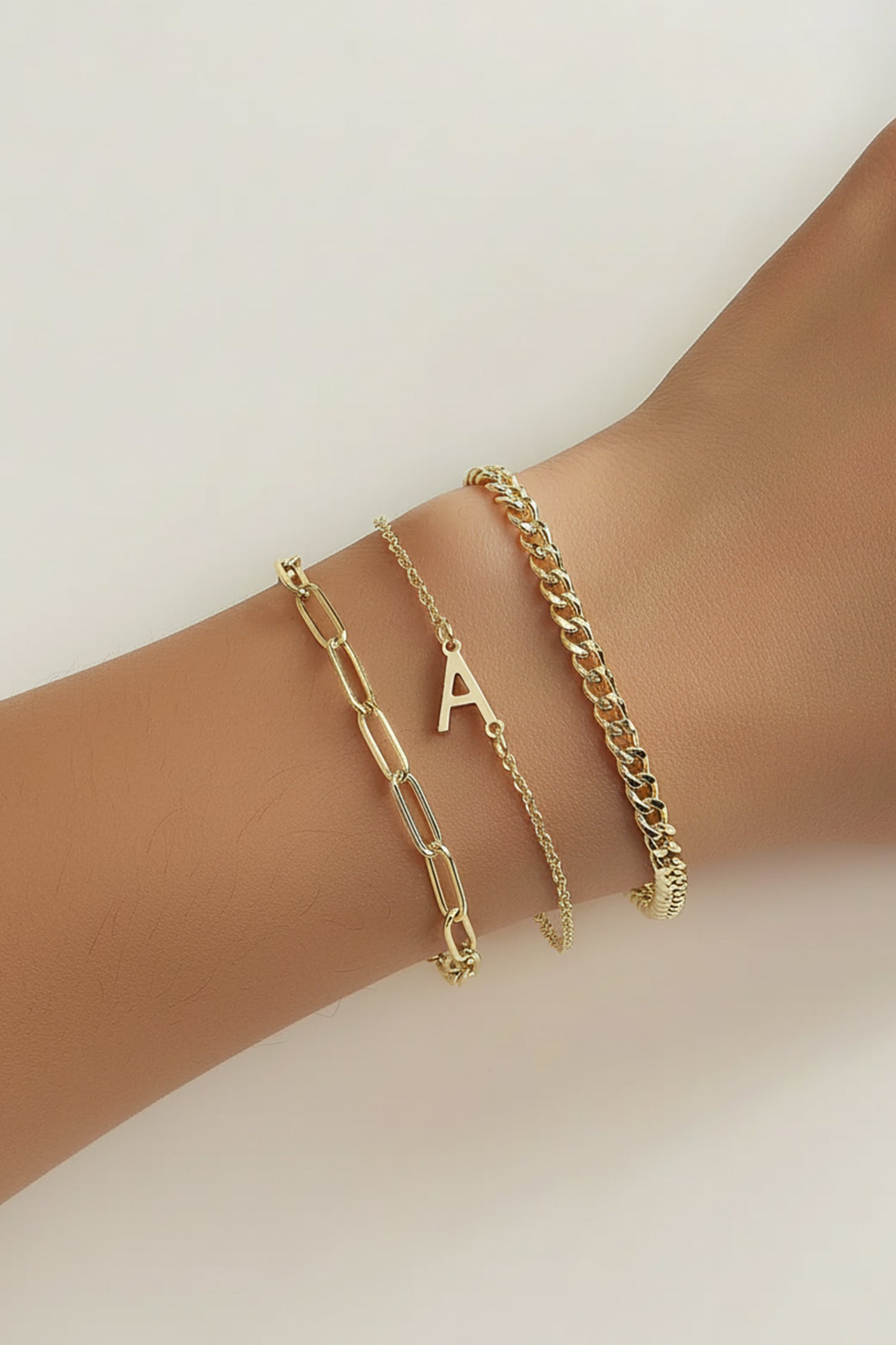 Refined Stacks Gold-Tone Bracelet Set