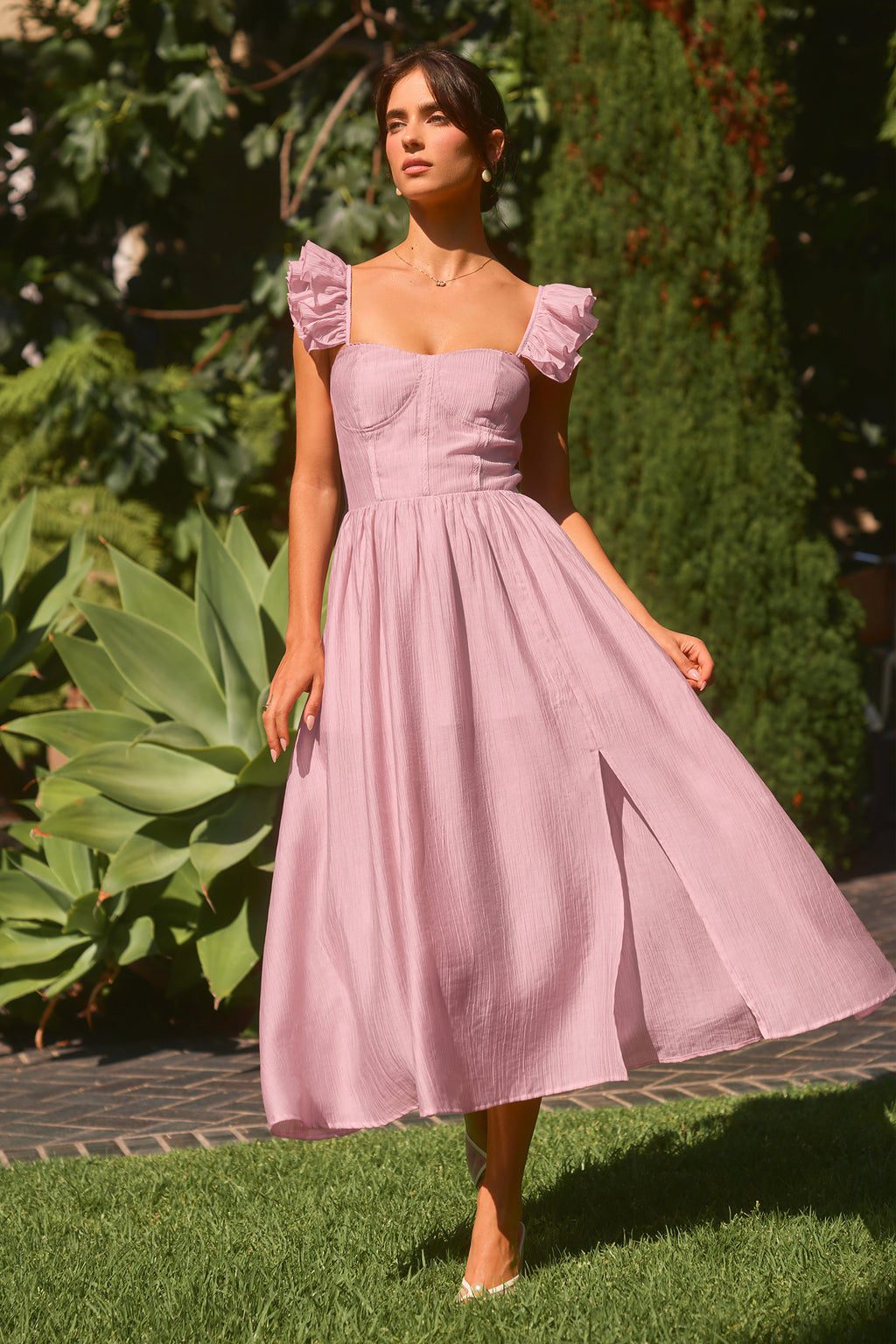 x Renee & Elisha Herbert Best Dressed Midi Dress