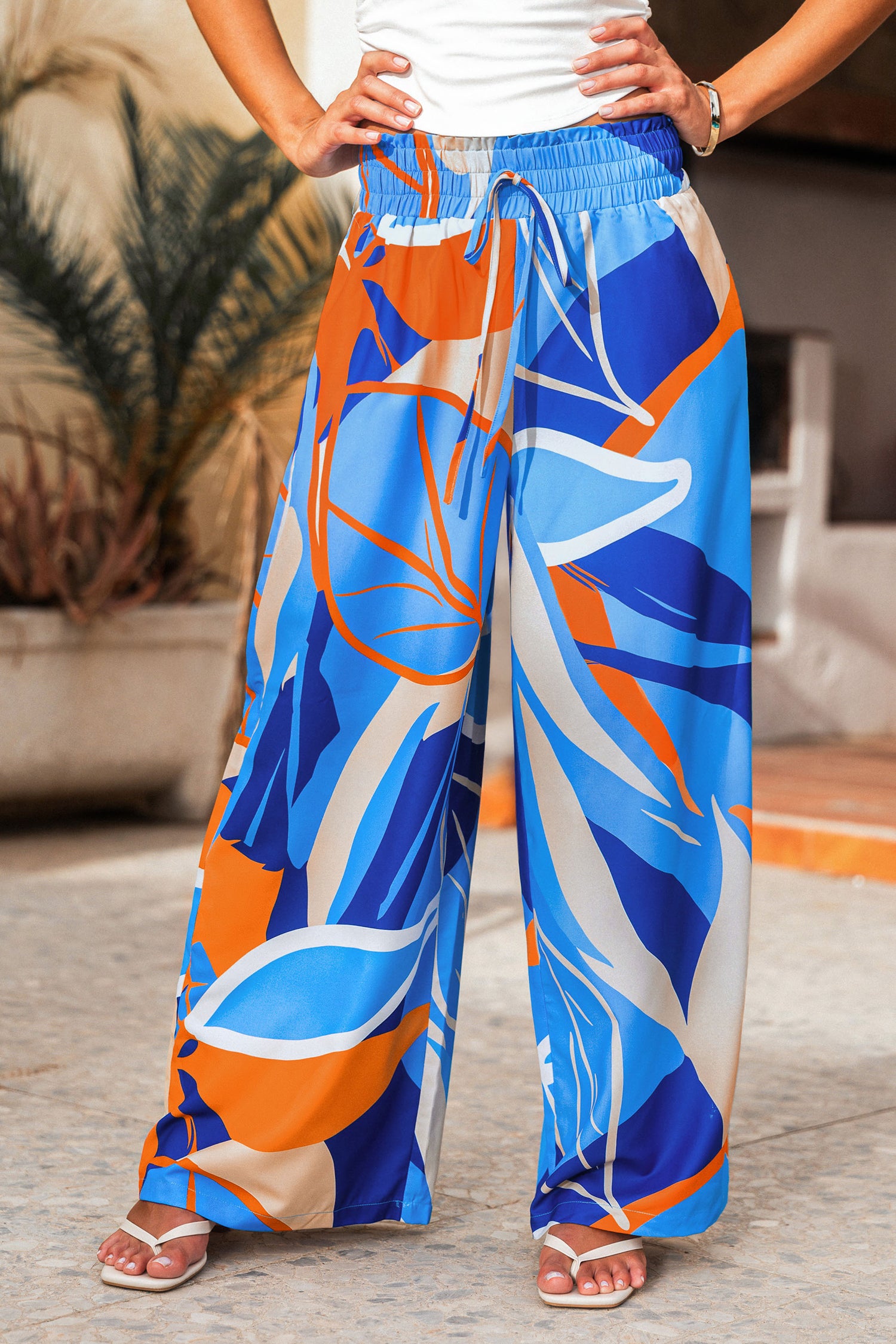 Color Outside Abstract Pants