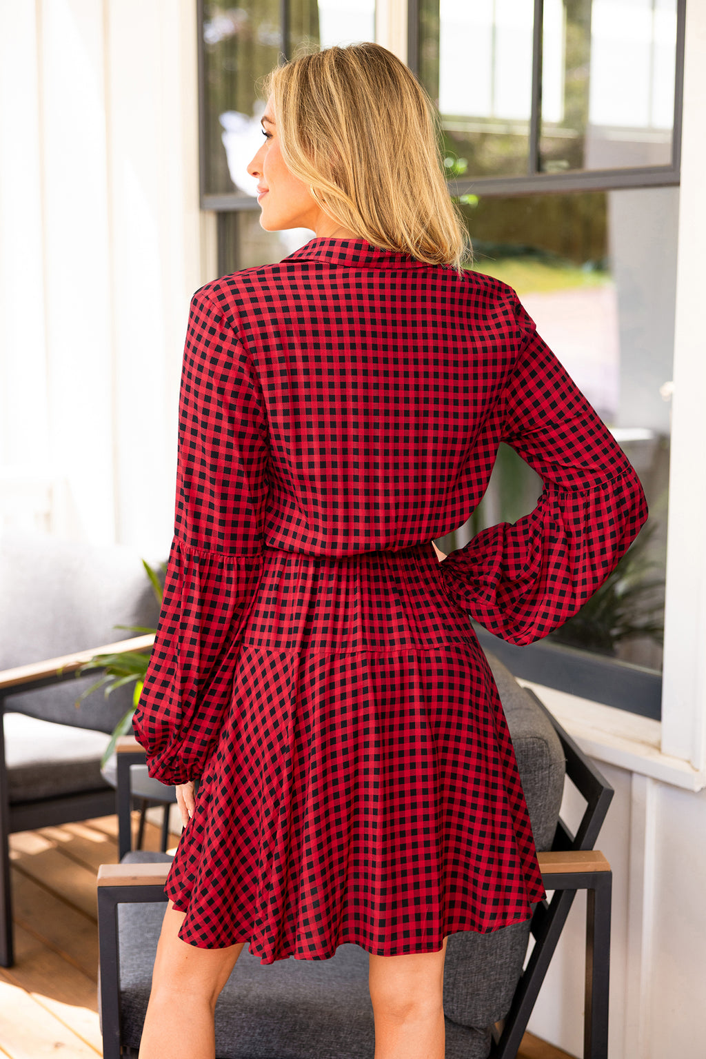 Checked In Plaid Mini Dress