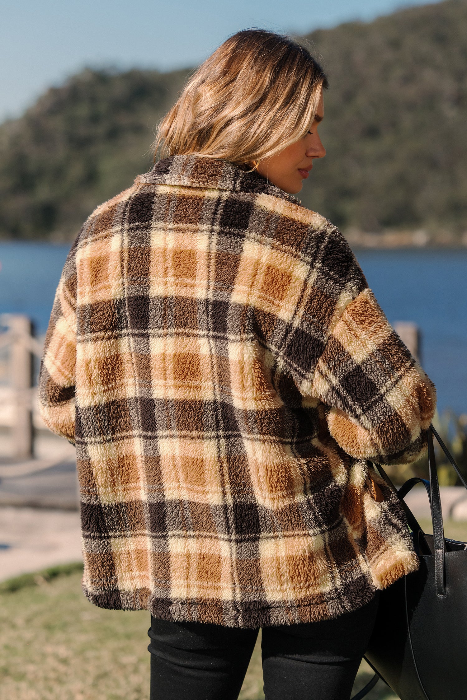 Warm Welcome Plaid Coat