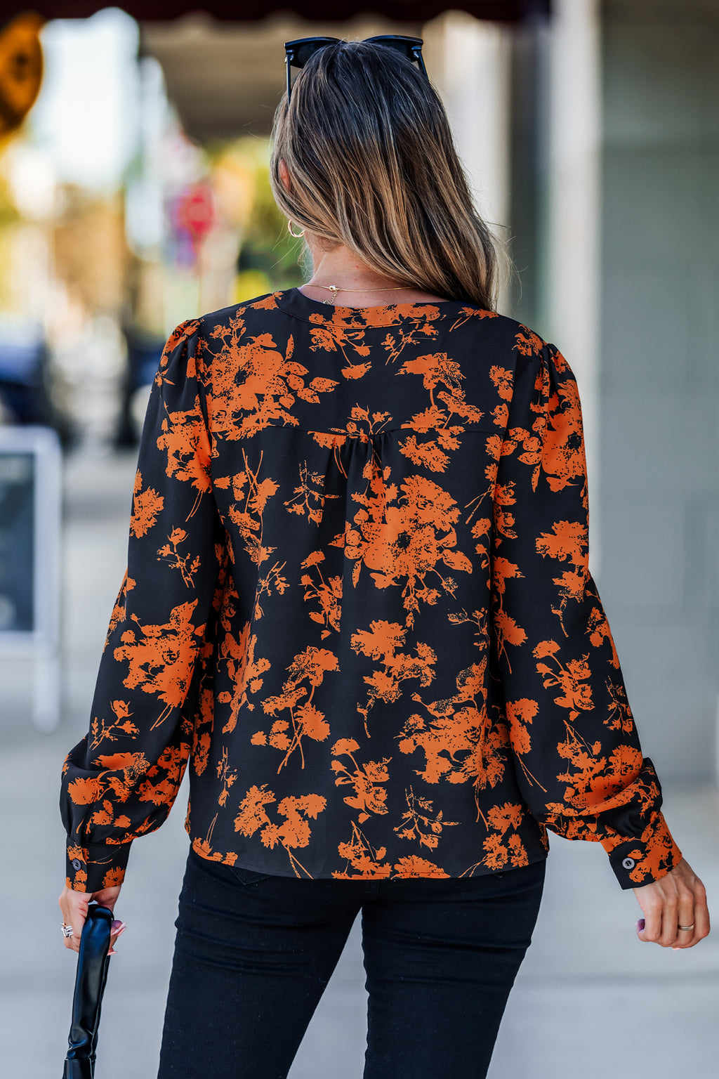 Early Sunset Floral Top