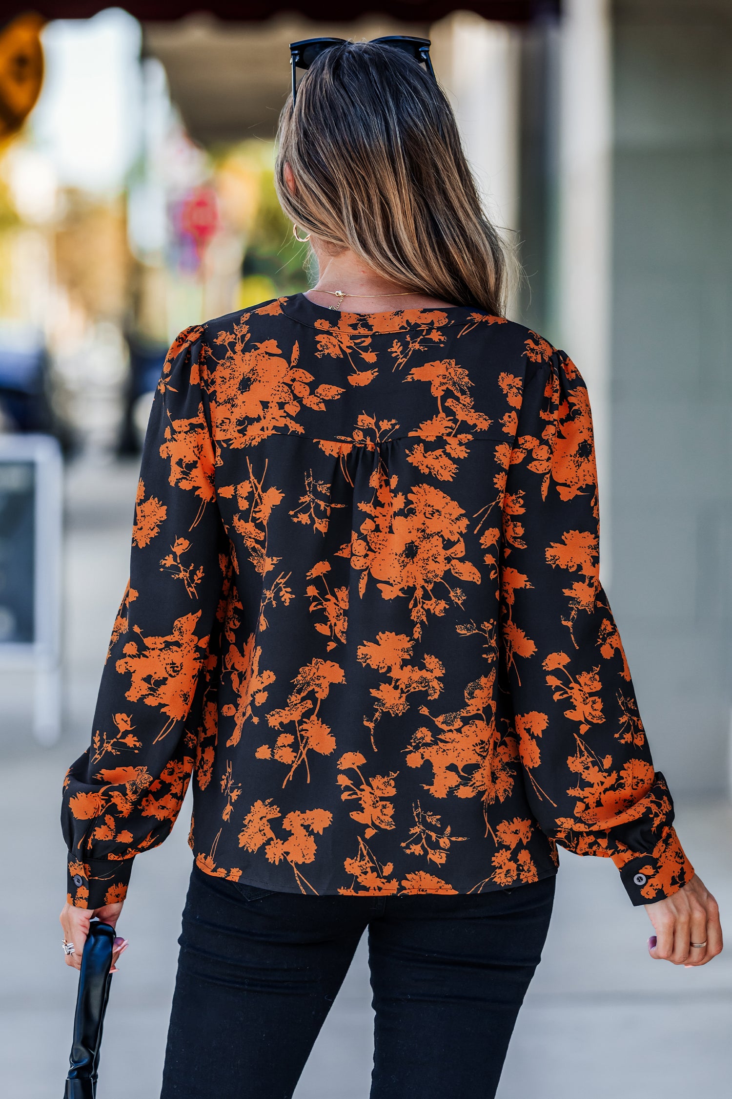 Early Sunset Floral Top