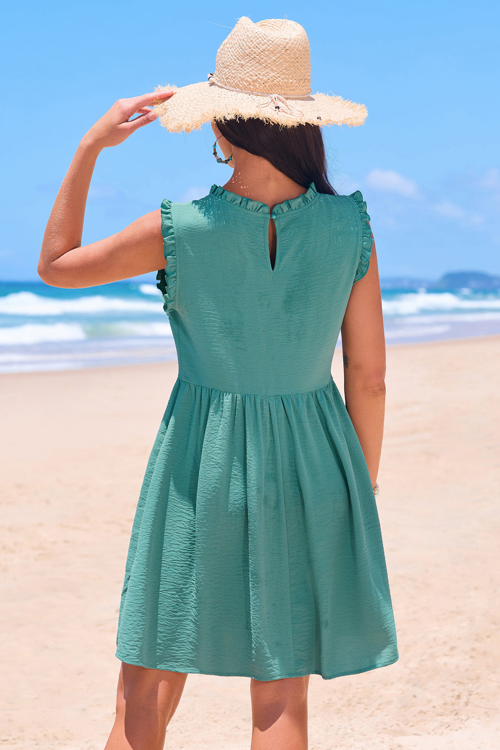 On the Farm Green Mini Dress