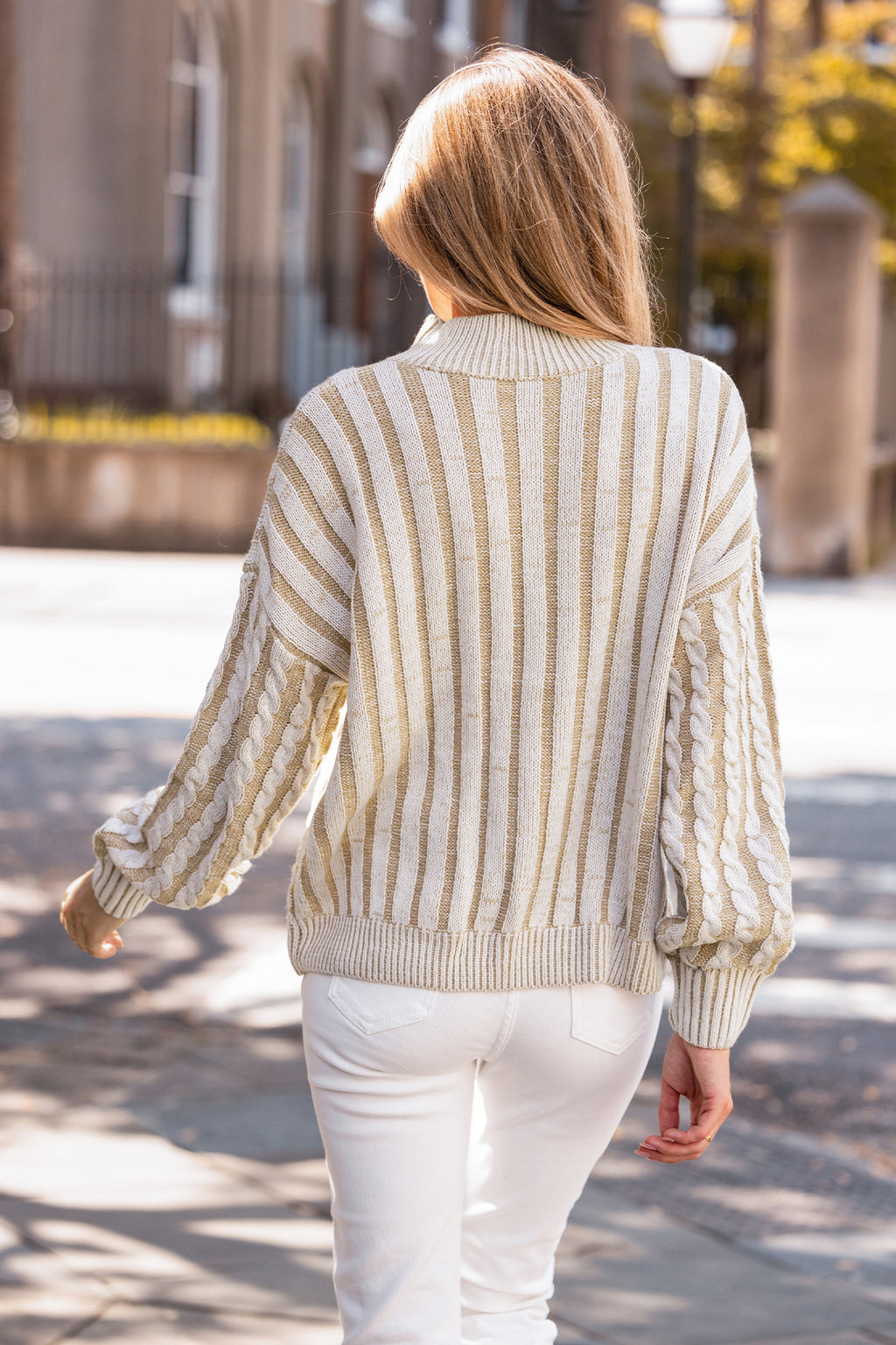 Toasted Twists Beige Sweater