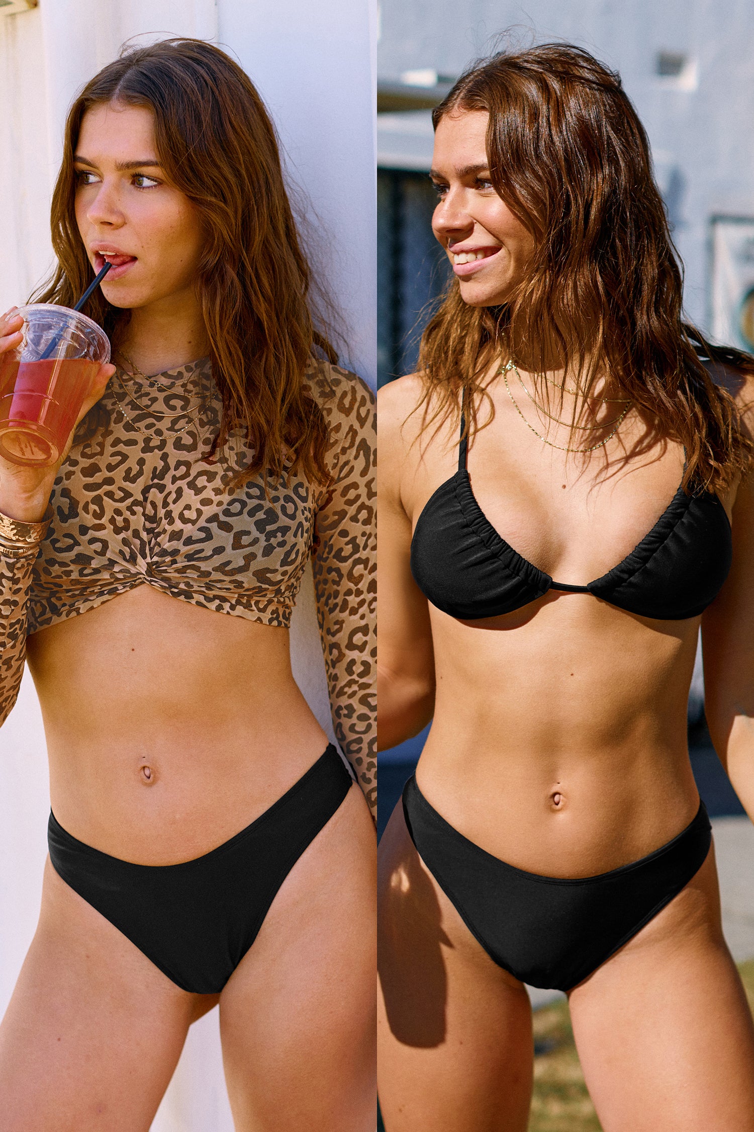 Untamed Vibes Animal Print 3-Piece Bikini Set