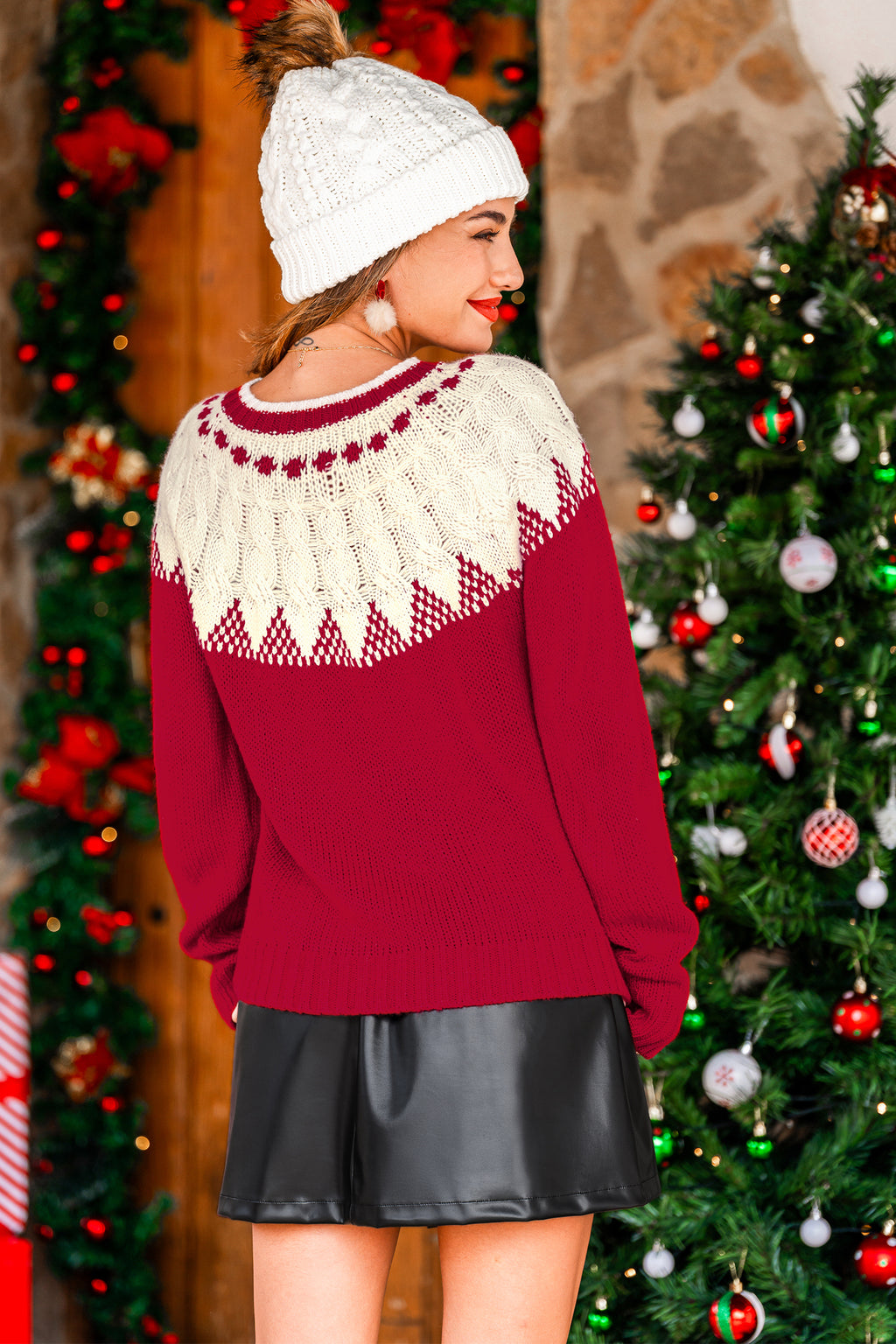 Joy Two-Toned Sweater