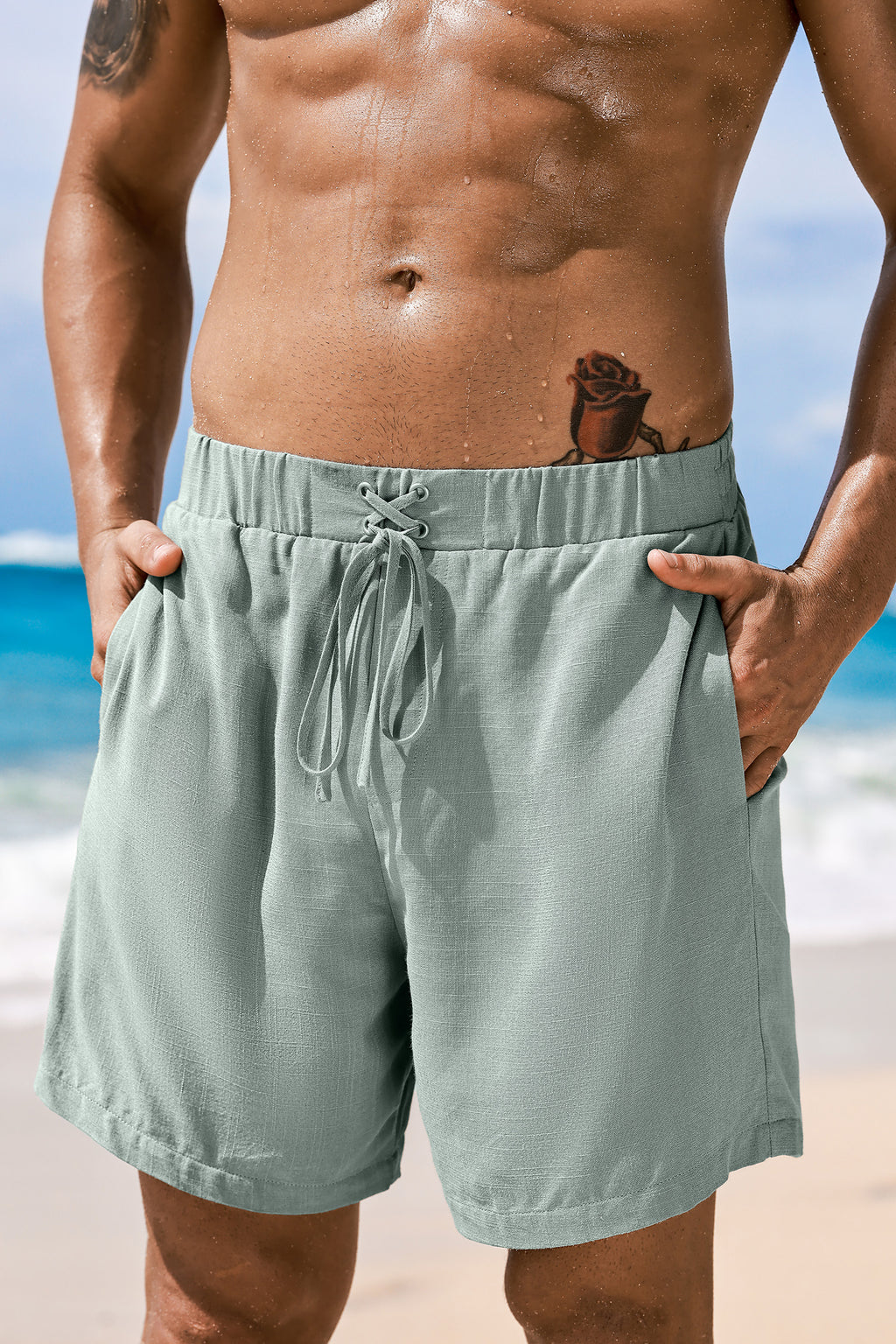 Misty Harbor Gray Board Shorts