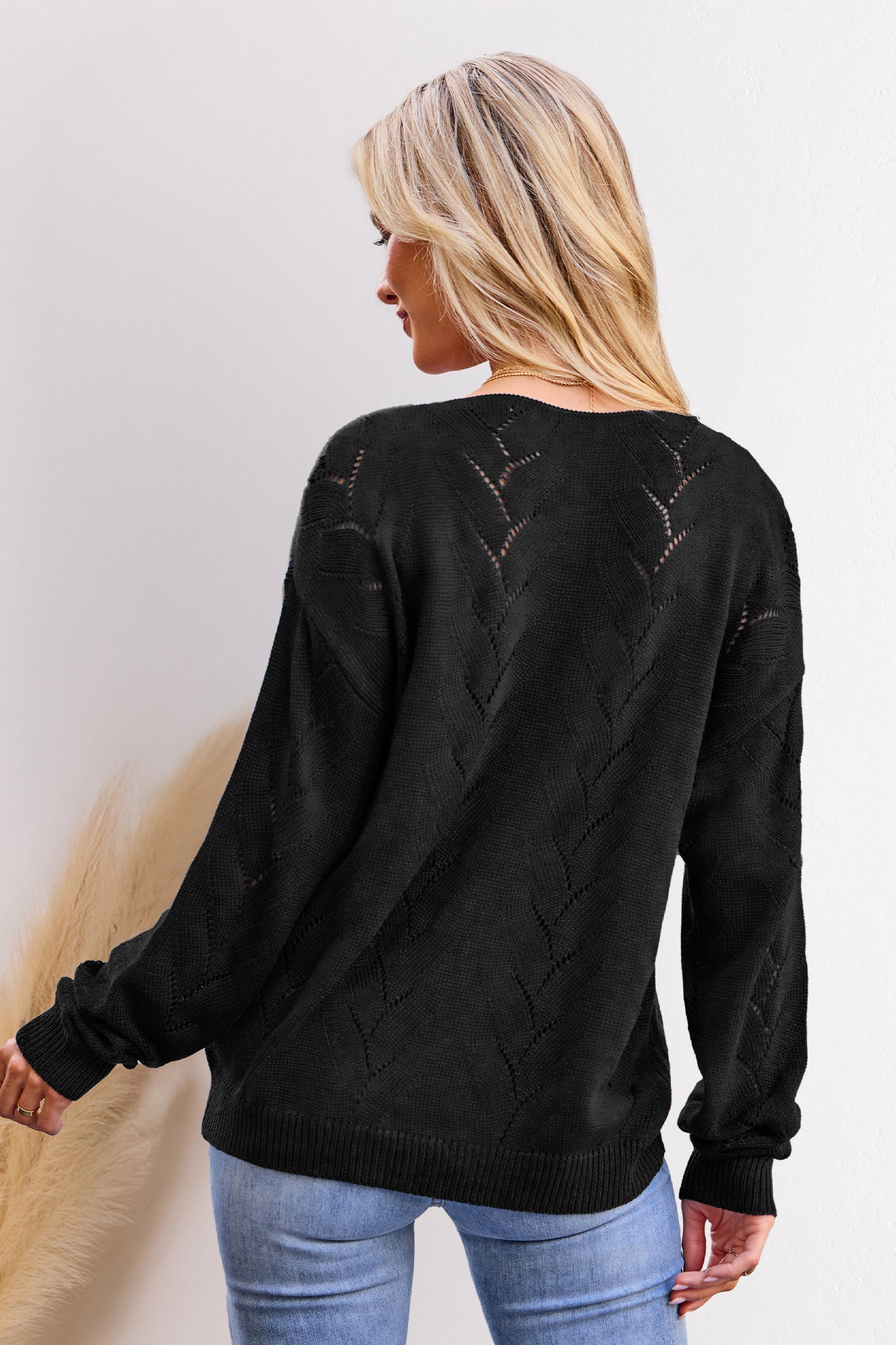 Not a Care Black Sweater