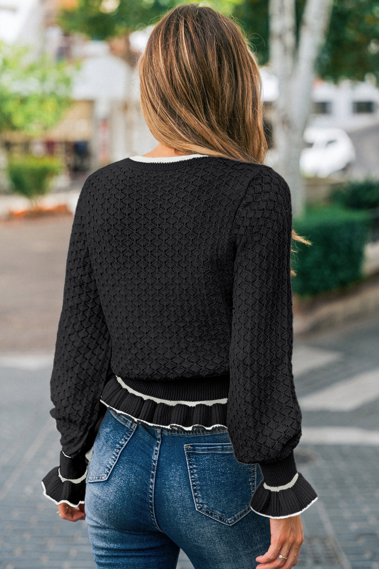 Spin Around Black Sweater