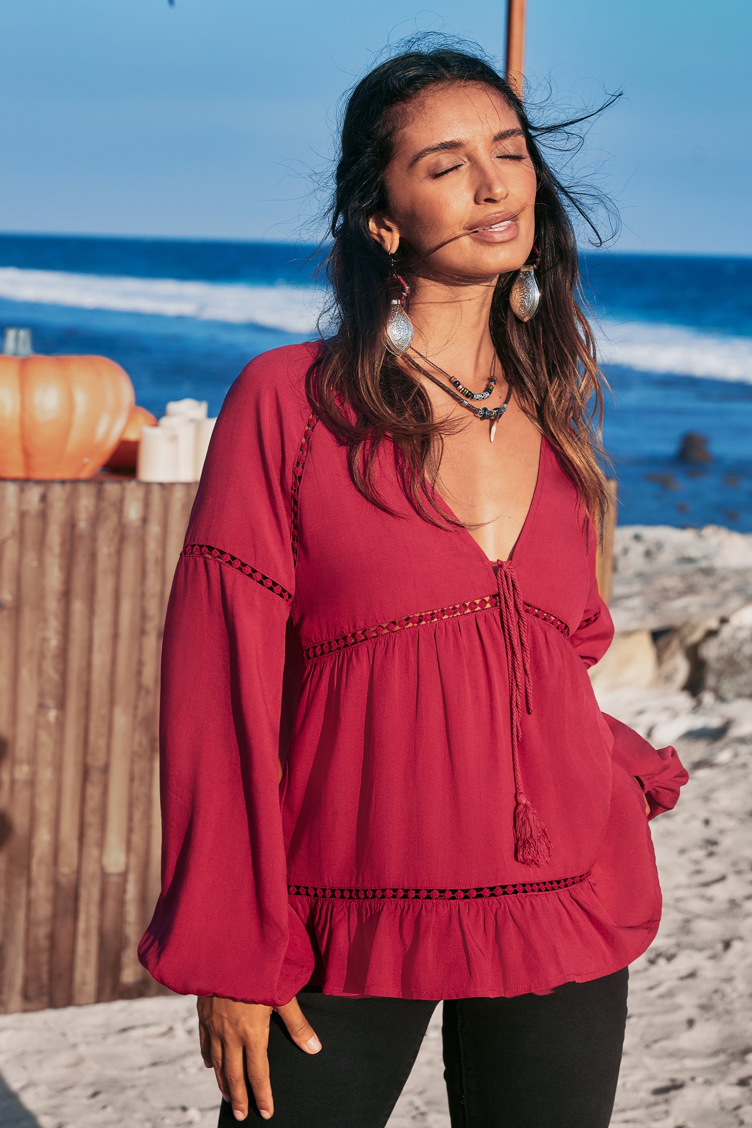 Fall Berry Red Top