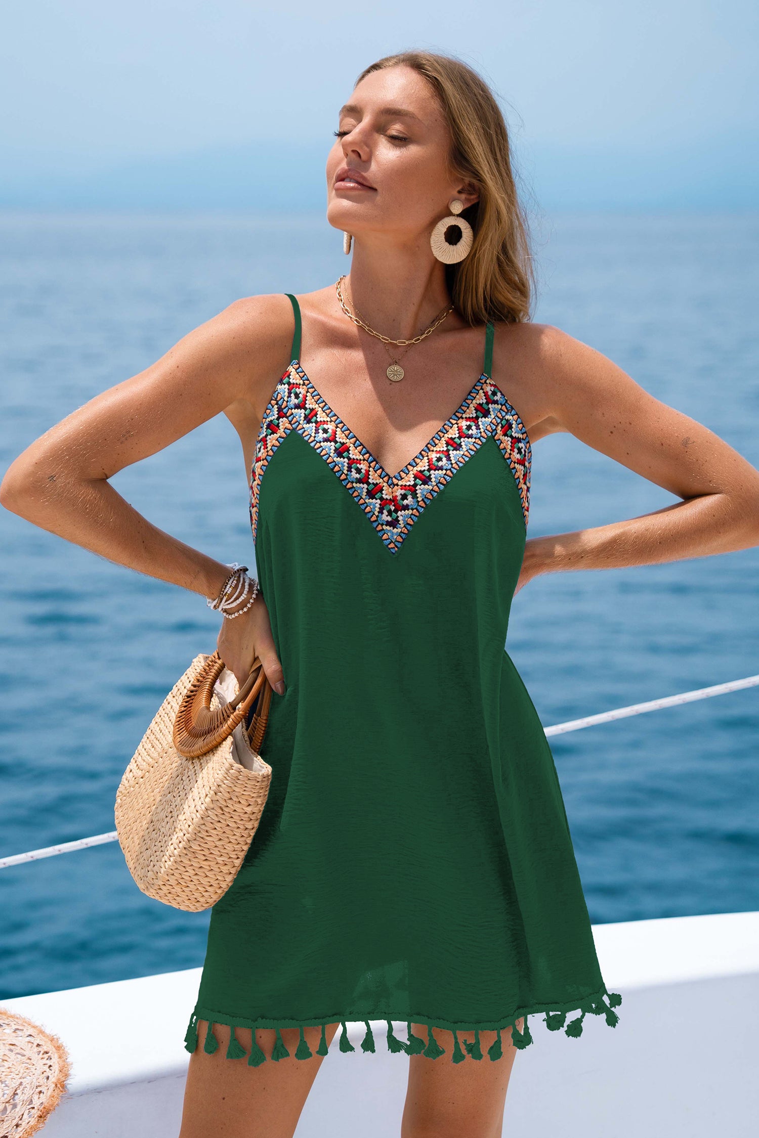 Forest Dream Green Mini Dress