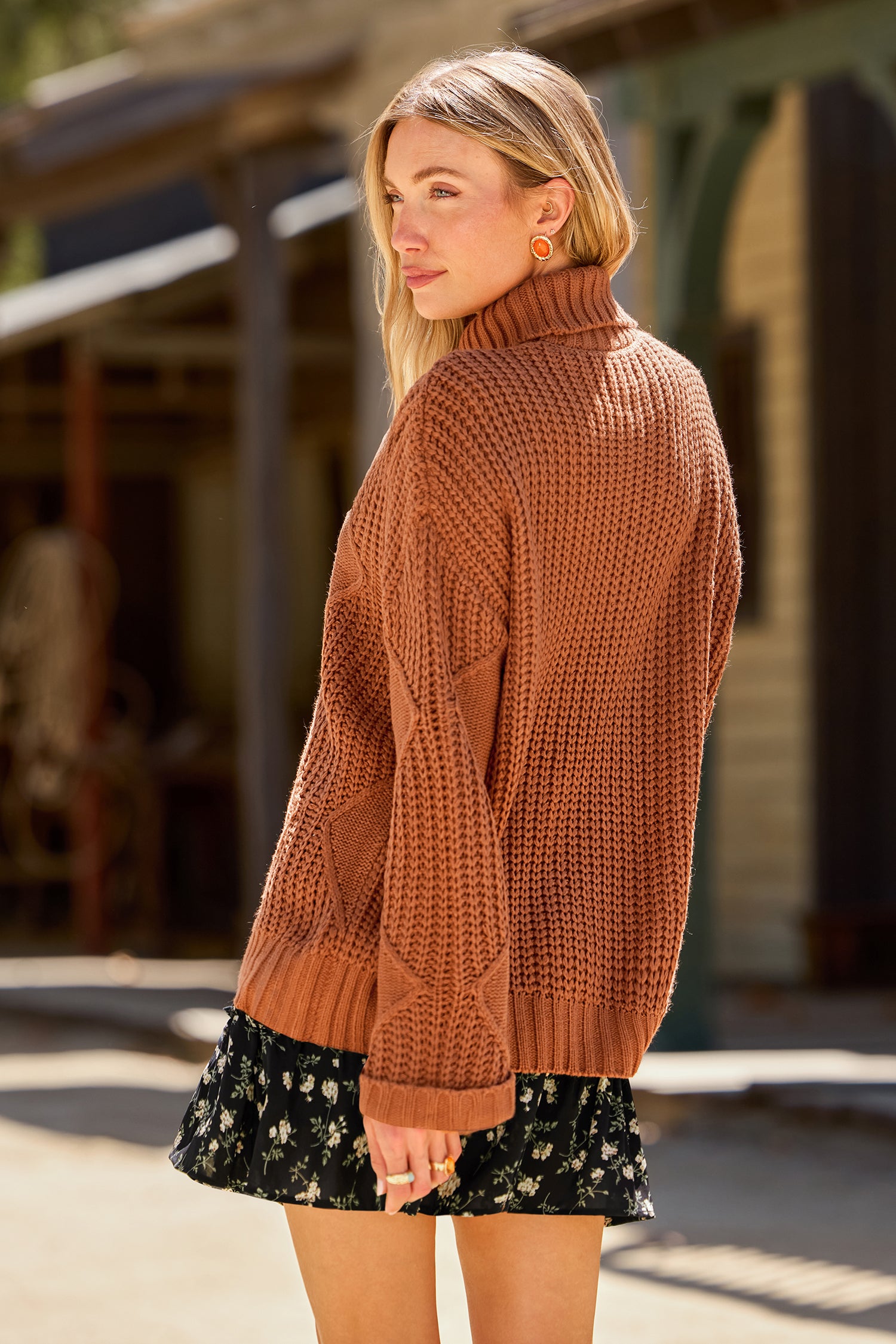 Apple Harvest Brown Sweater