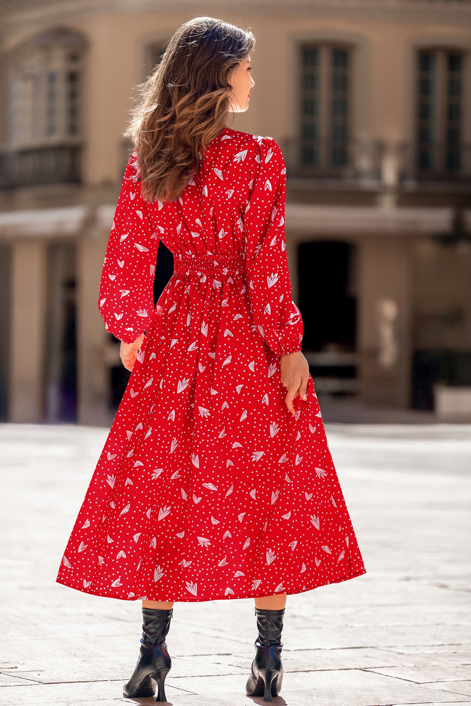 Picnic Day Polka Dot Maxi Dress