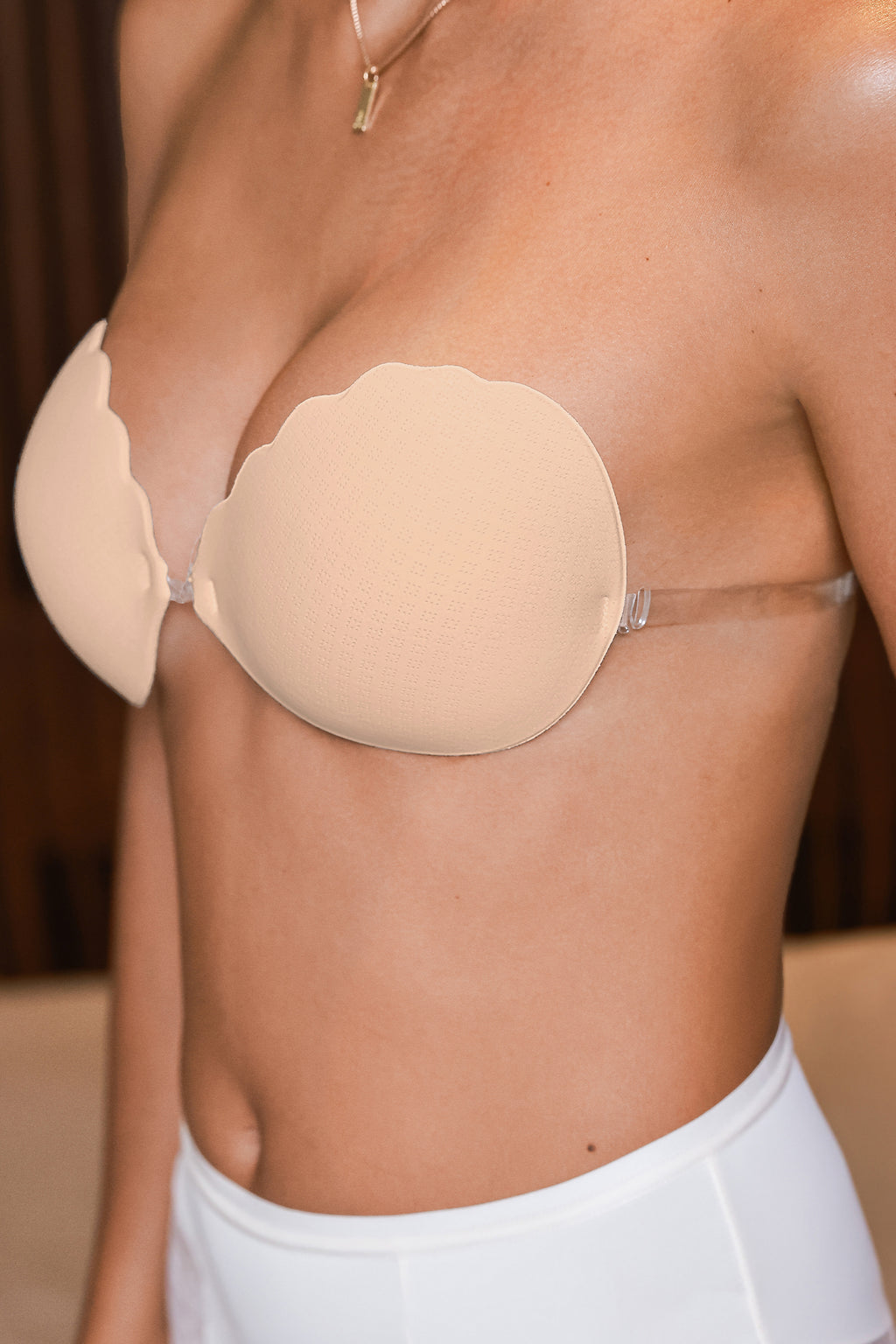 Smooth Operator Beige Adhesive Bra