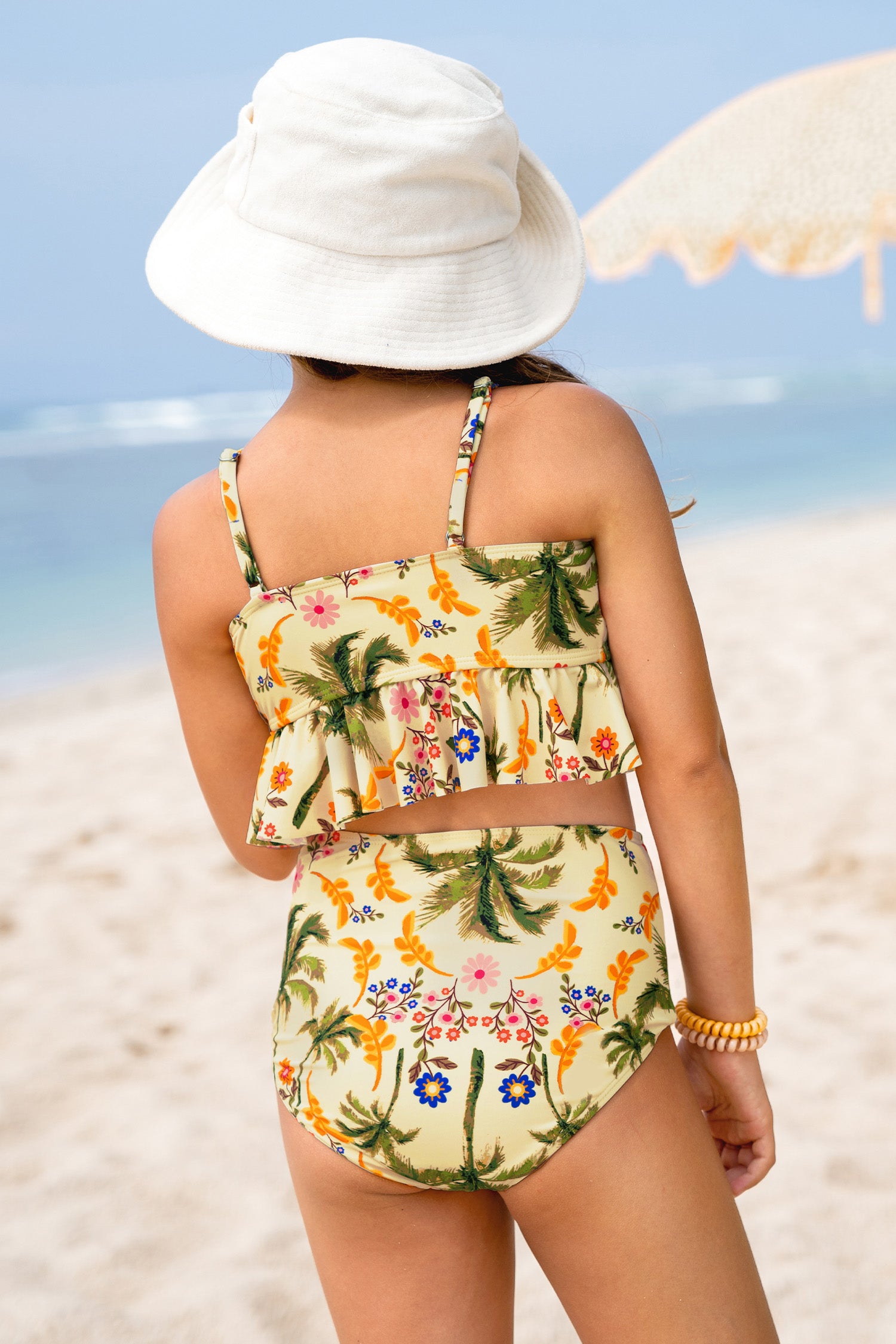 Beach Blossom Floral Tankini Set
