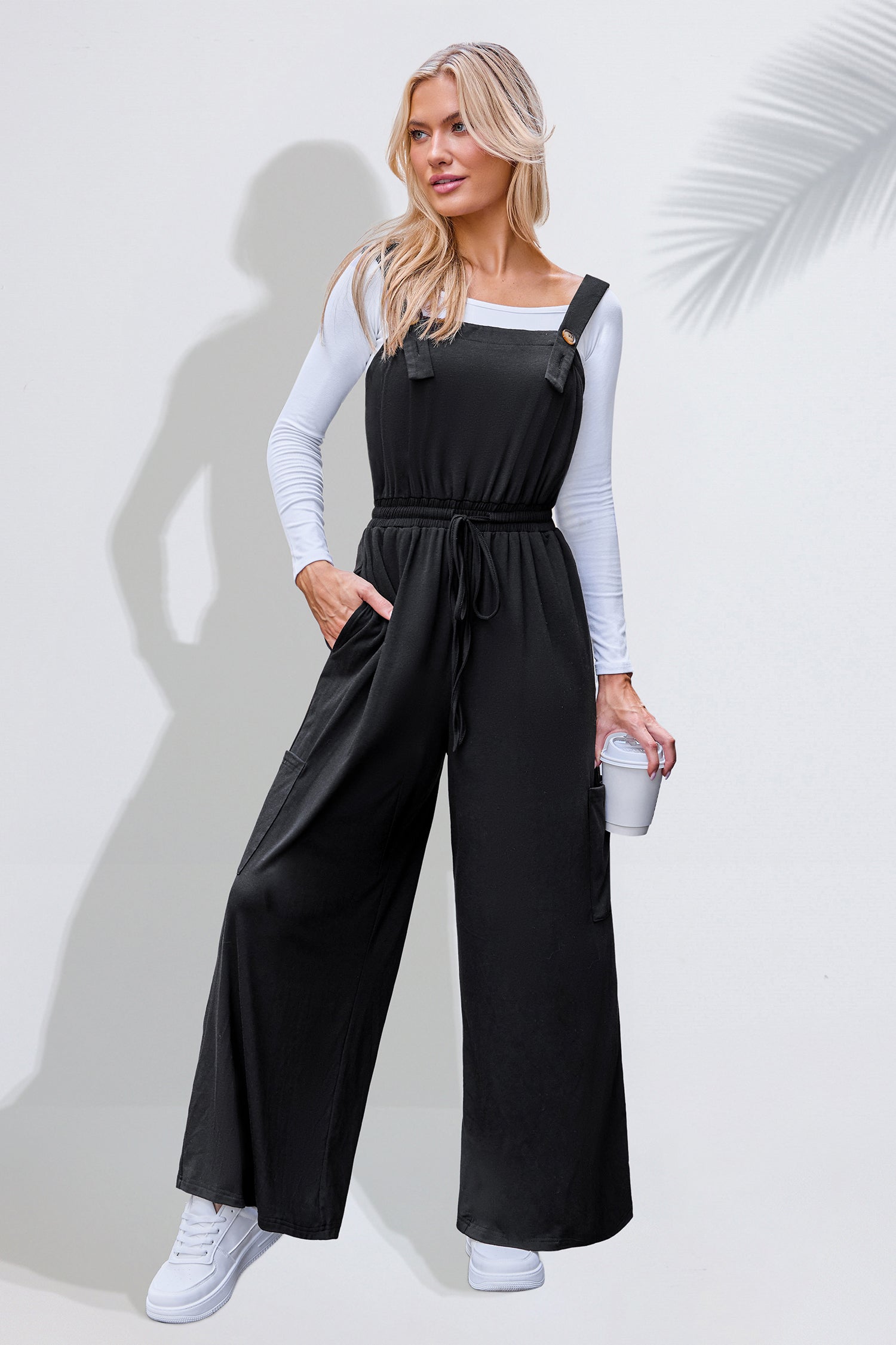 Move Along Black Jumpsuit