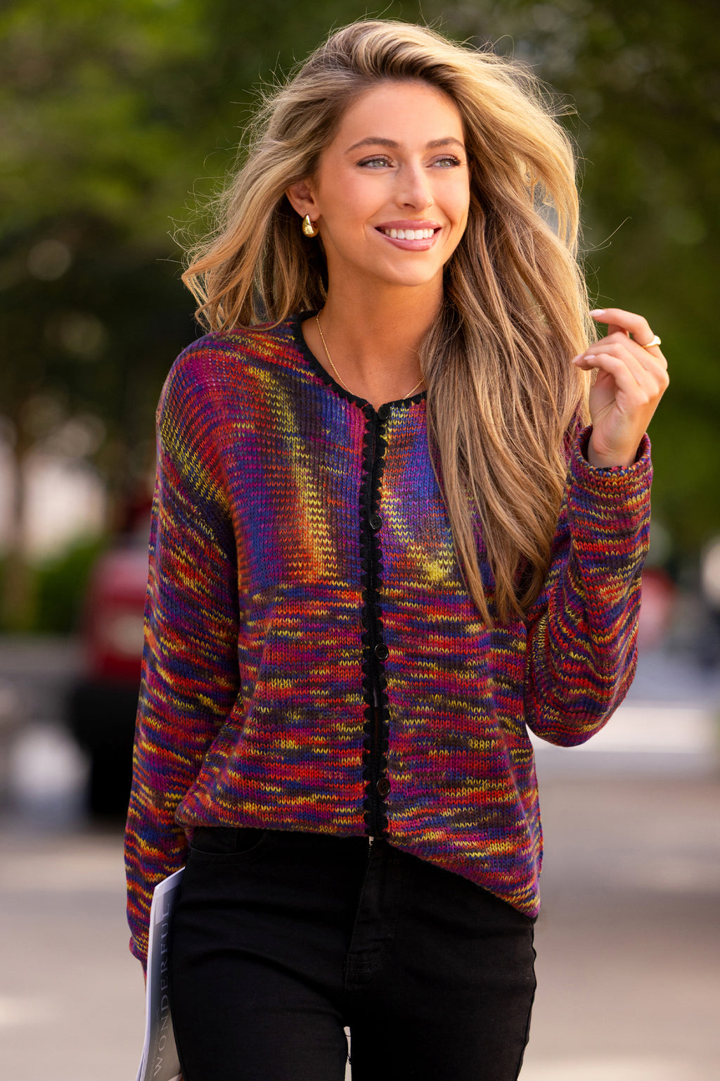 It's Surreal Rainbow Cardigan