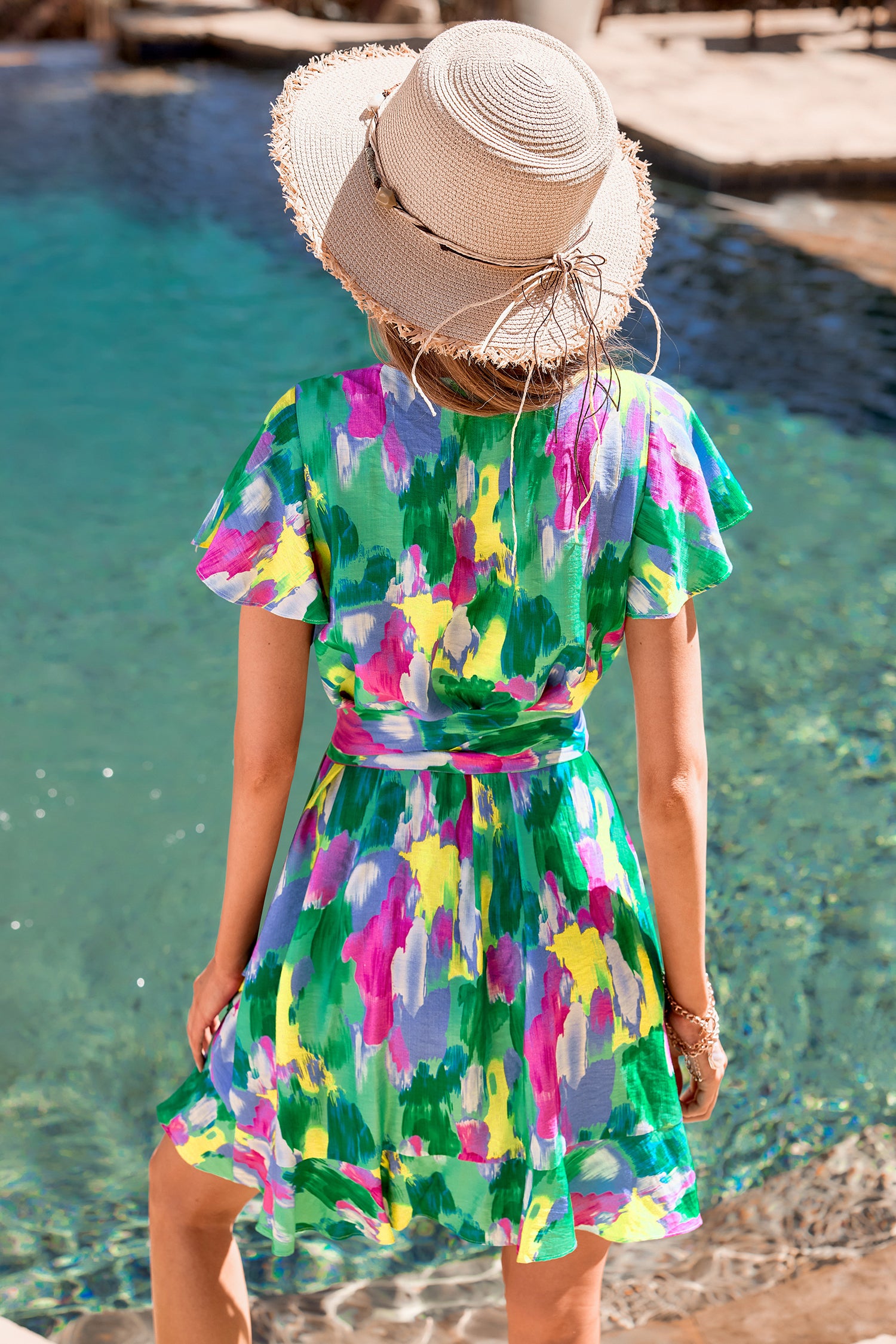 Outside the Box Abstract Mini Dress