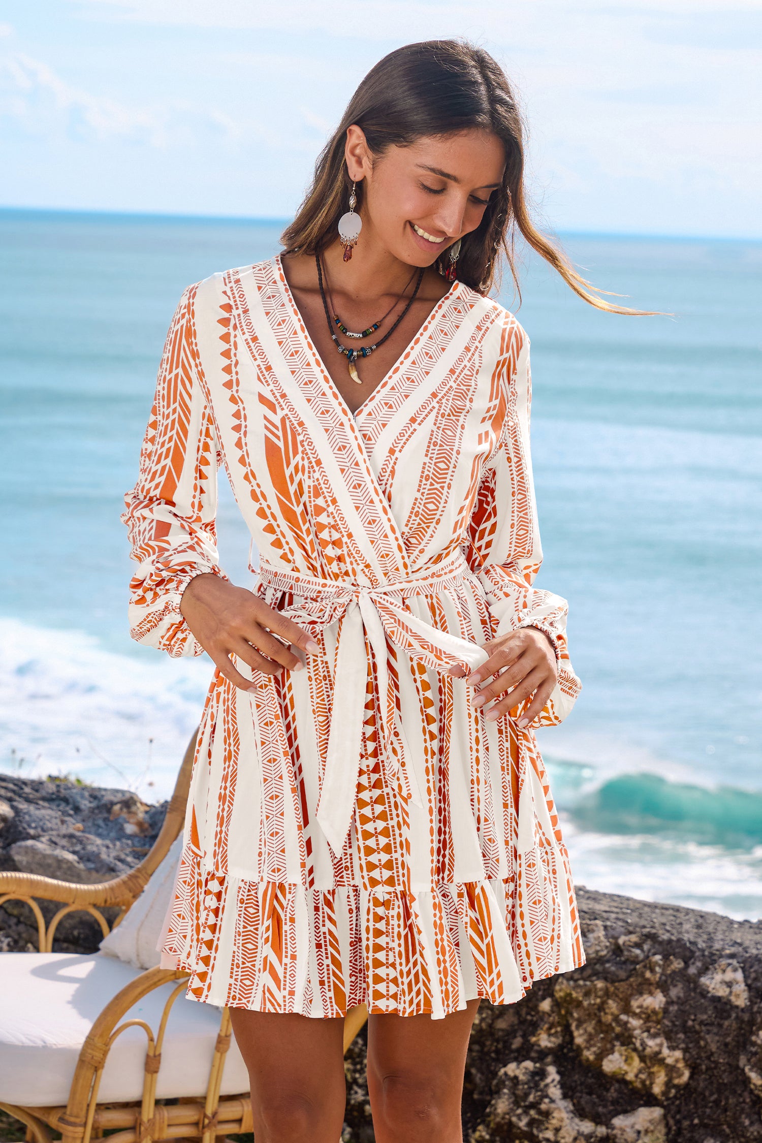 Flip the Script Geo Mini Dress
