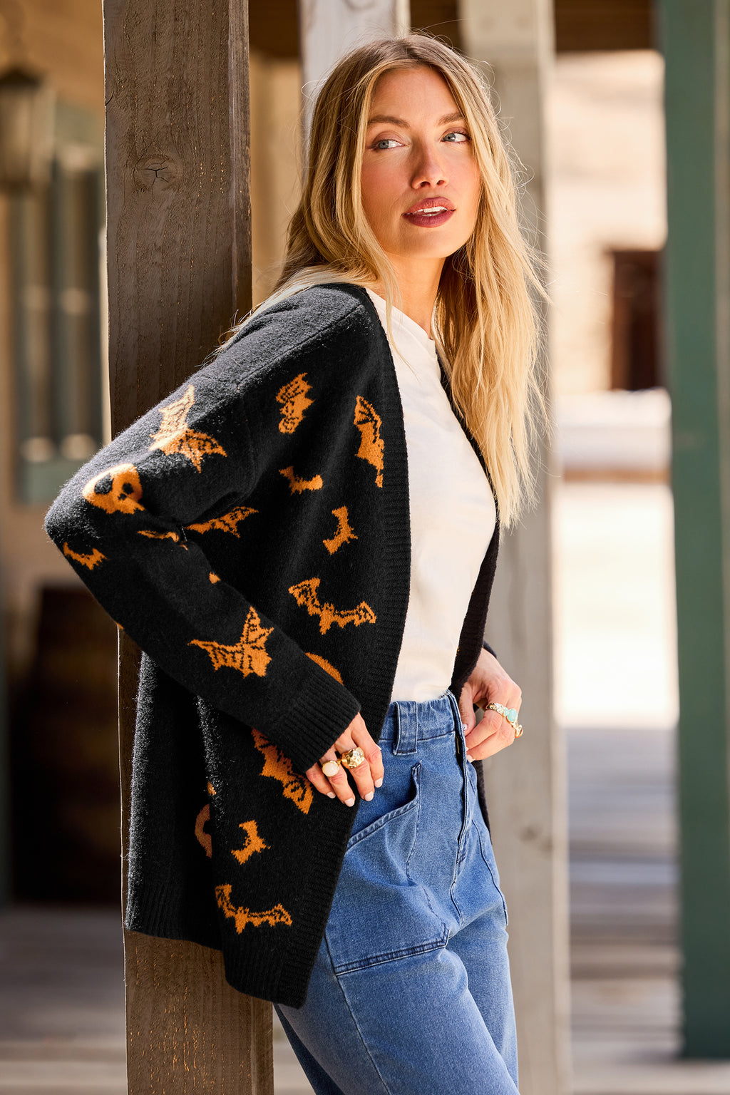 Haunted House Black Cardigan