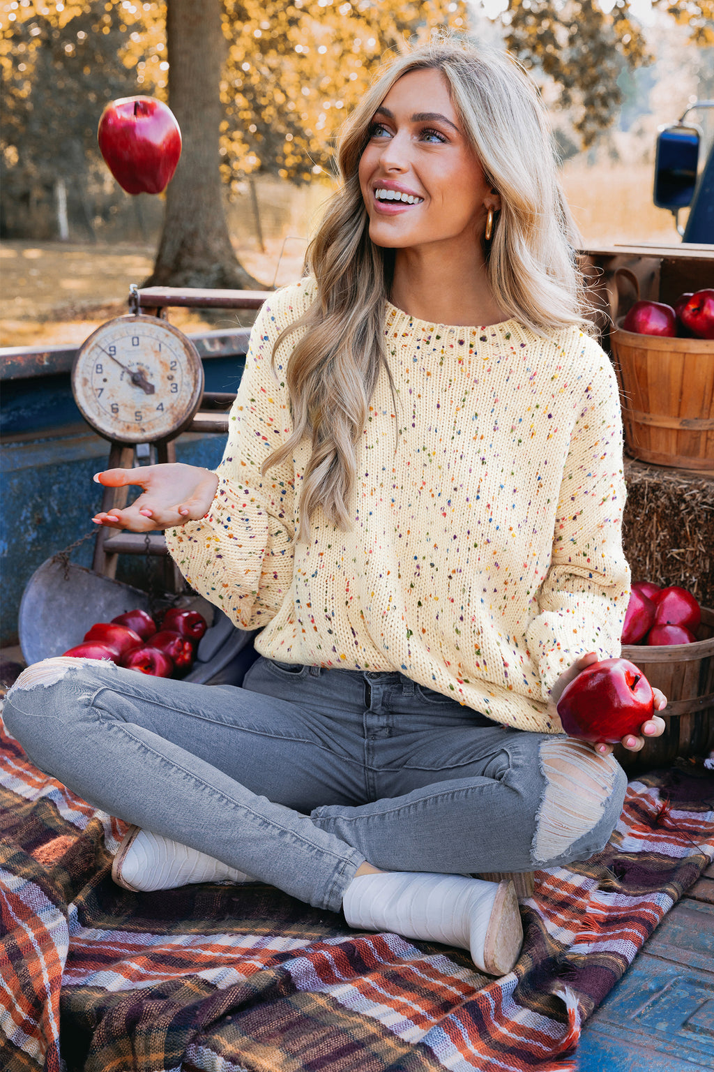 Crème Brûlée Cream Sweater