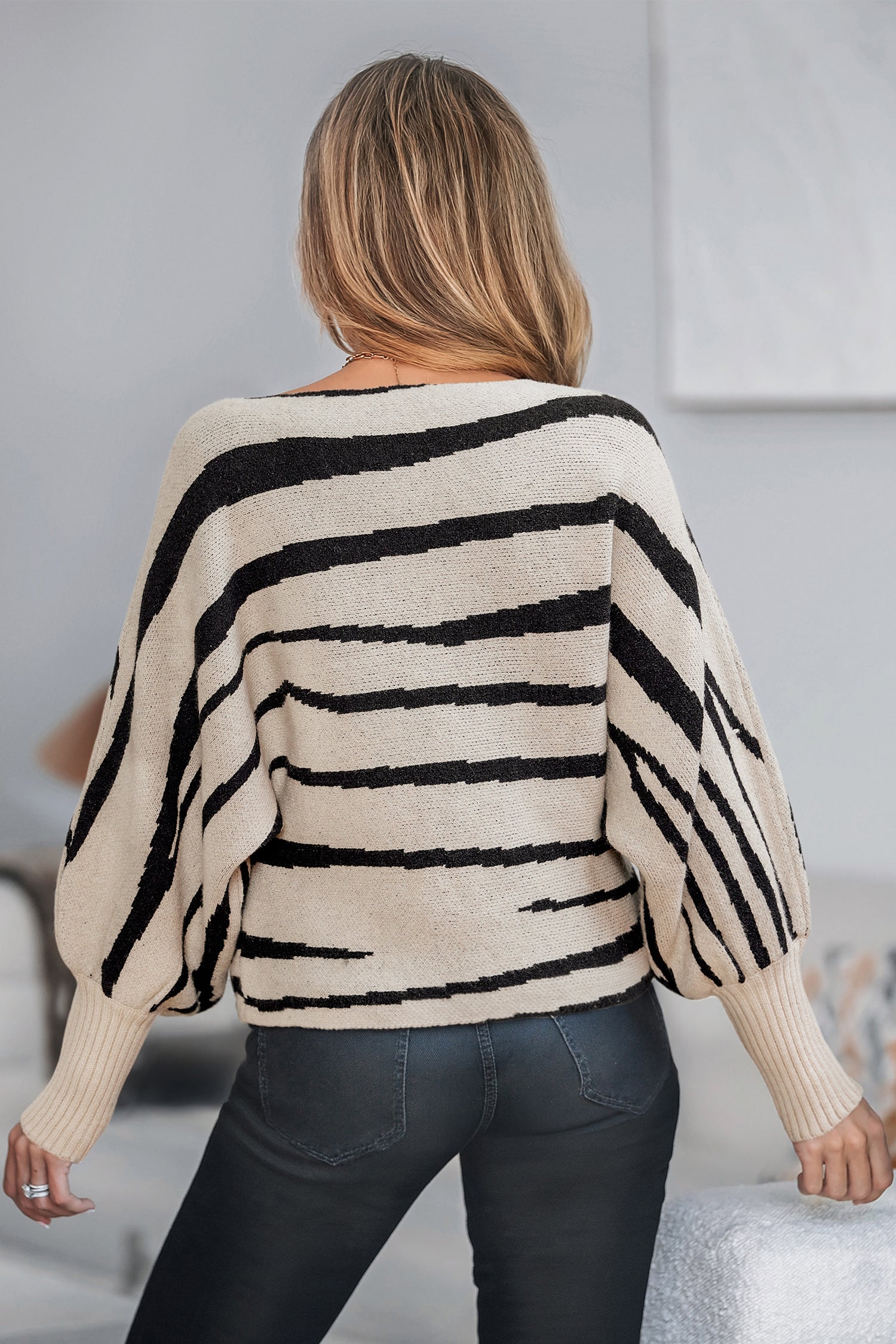 Offbeat Energy Striped Sweater
