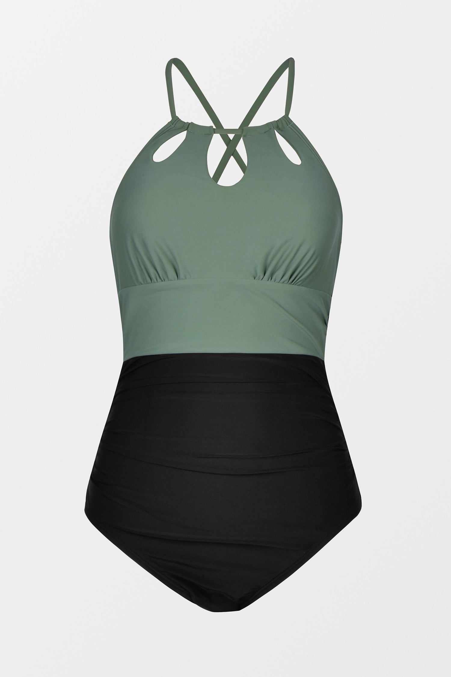 Keyhole Tunnelled One Piece Swimsuit