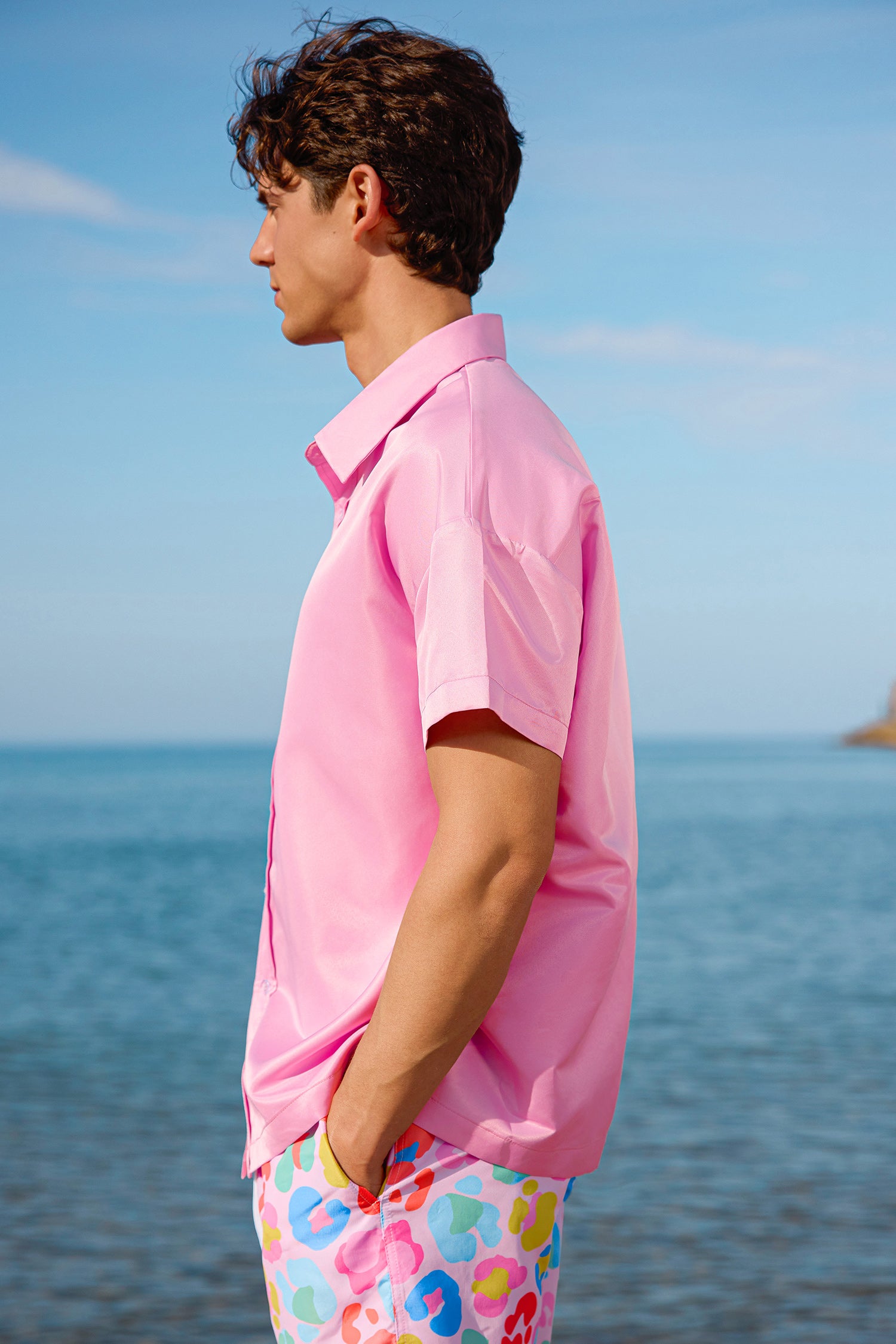 Blurred Horizon Pink Shirt