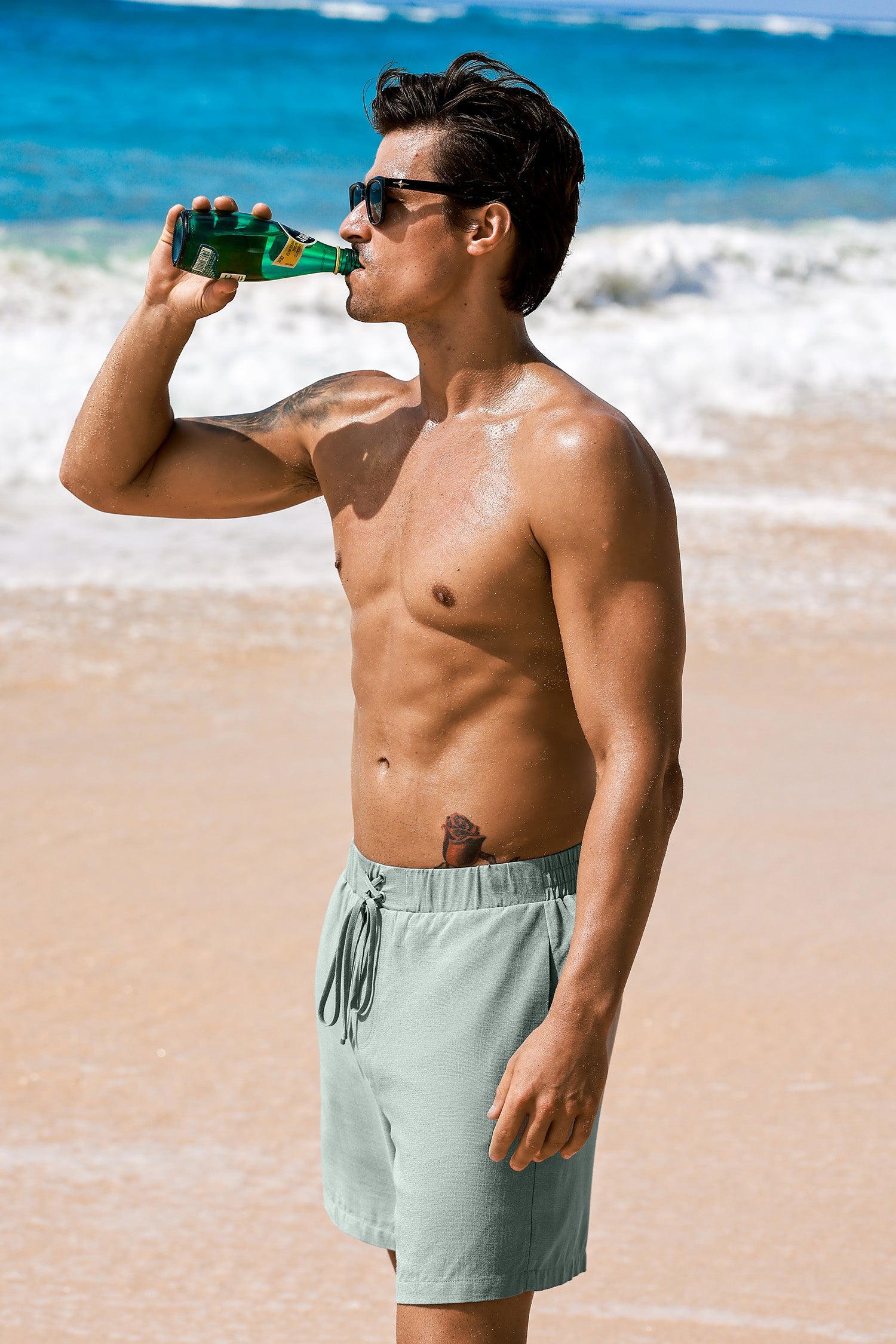 Misty Harbor Gray Board Shorts