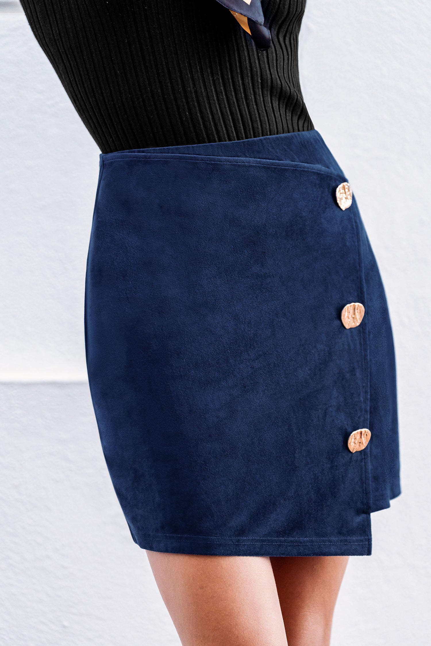 New Silhouette Blue Mini Skirt