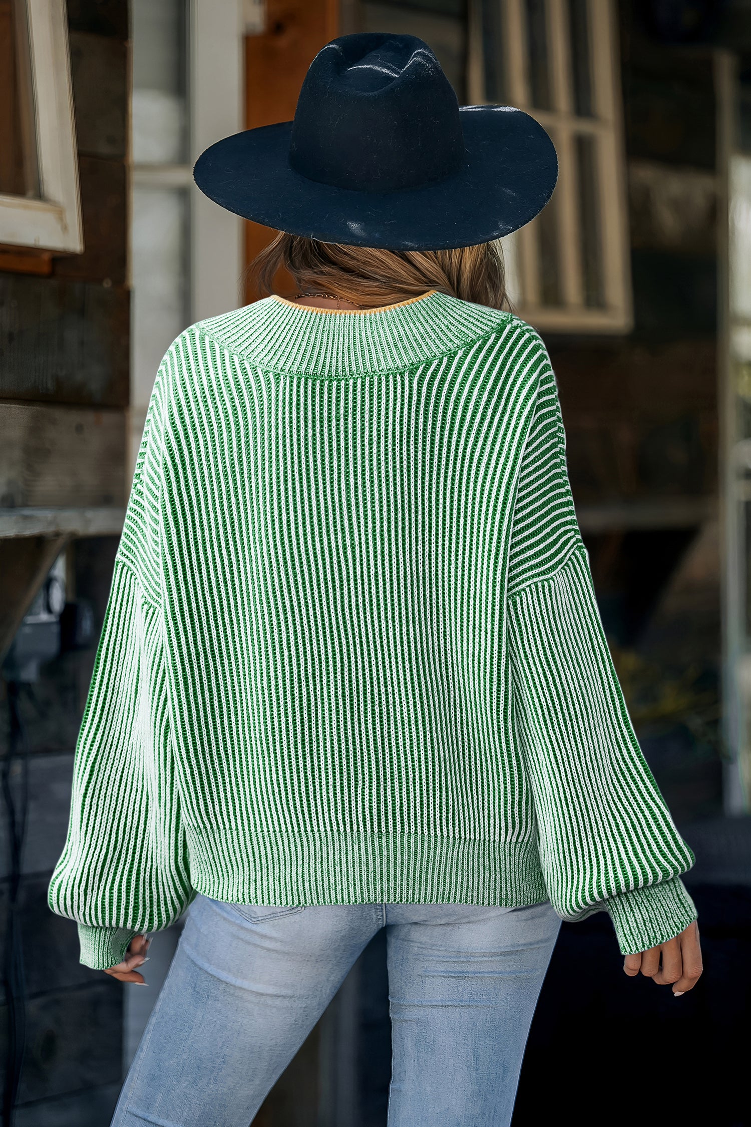 Easy Peasy Green Sweater