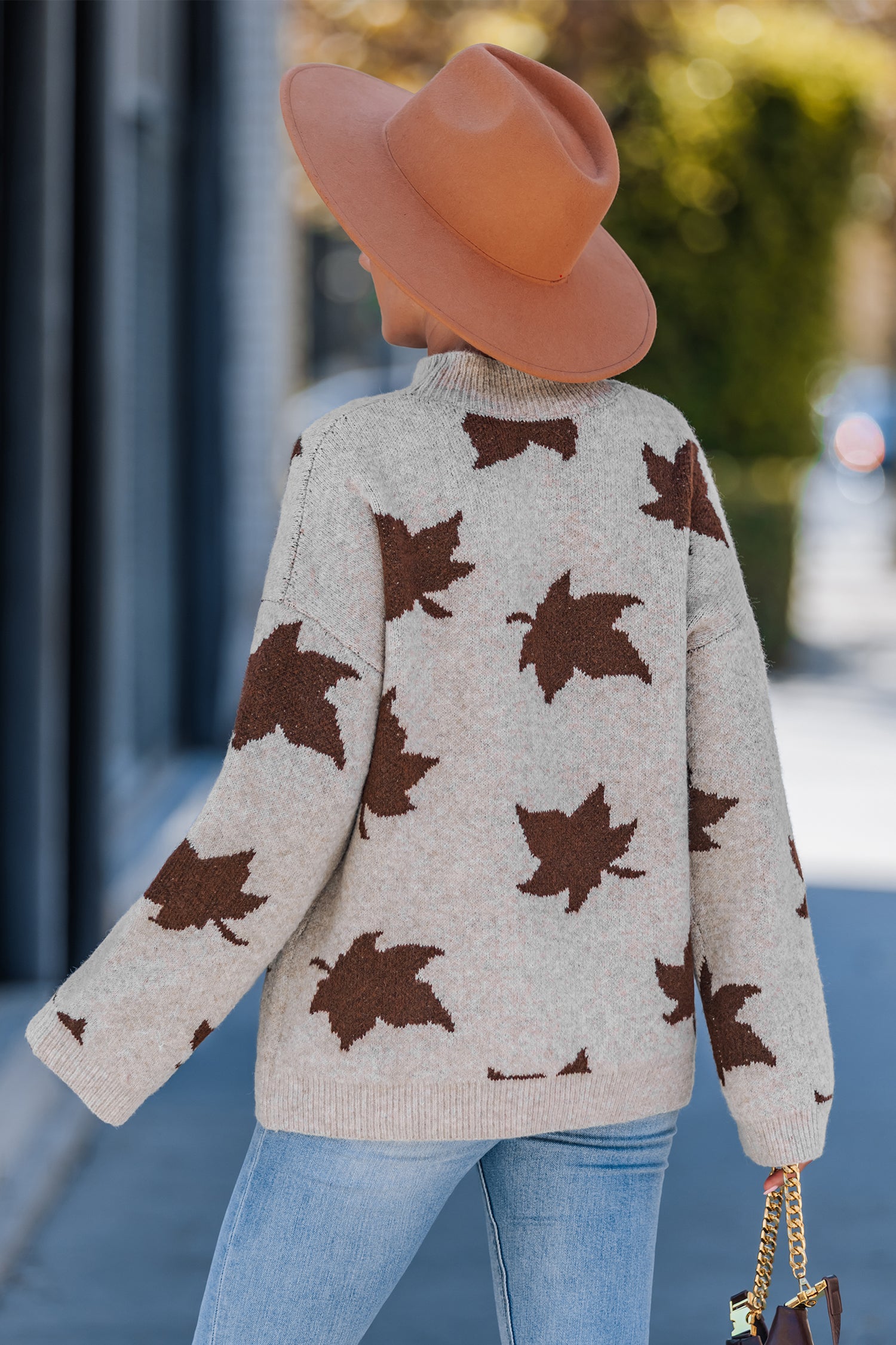 Fall Leaves Neutral Sweater