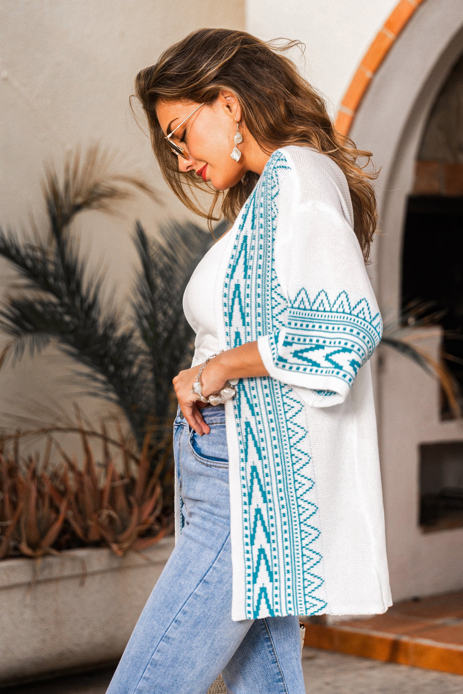 Arctic Echo Geo Cardigan