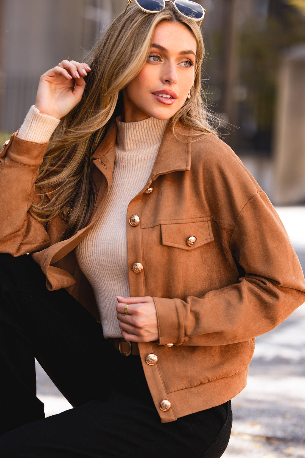 Low Profile Brown Suede Jacket