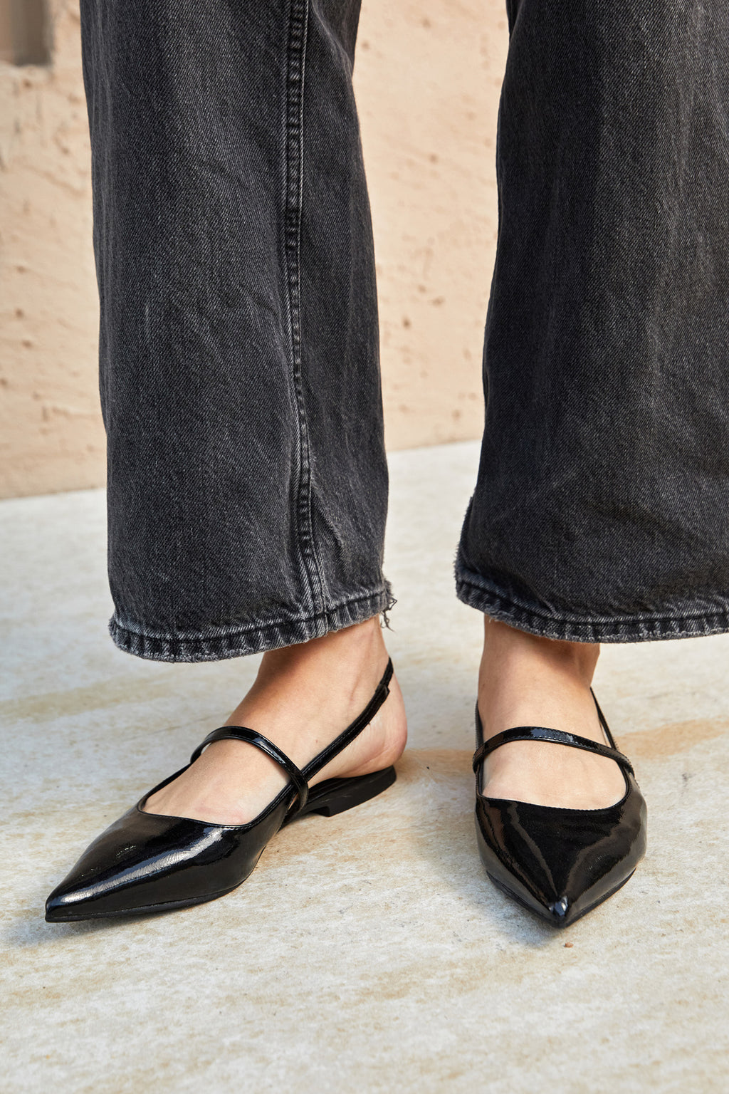 City Chic Black Flats