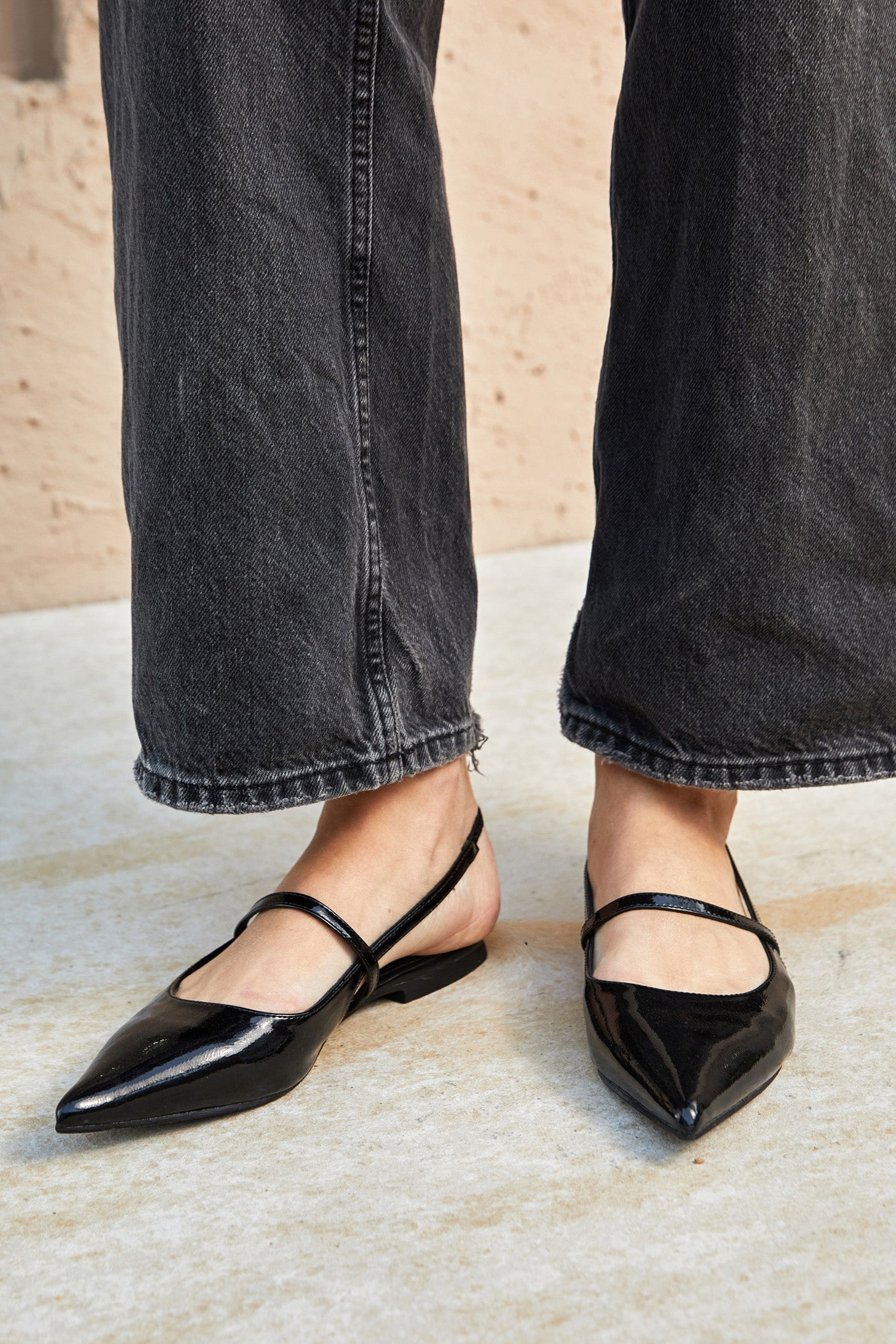 City Chic Black Flats