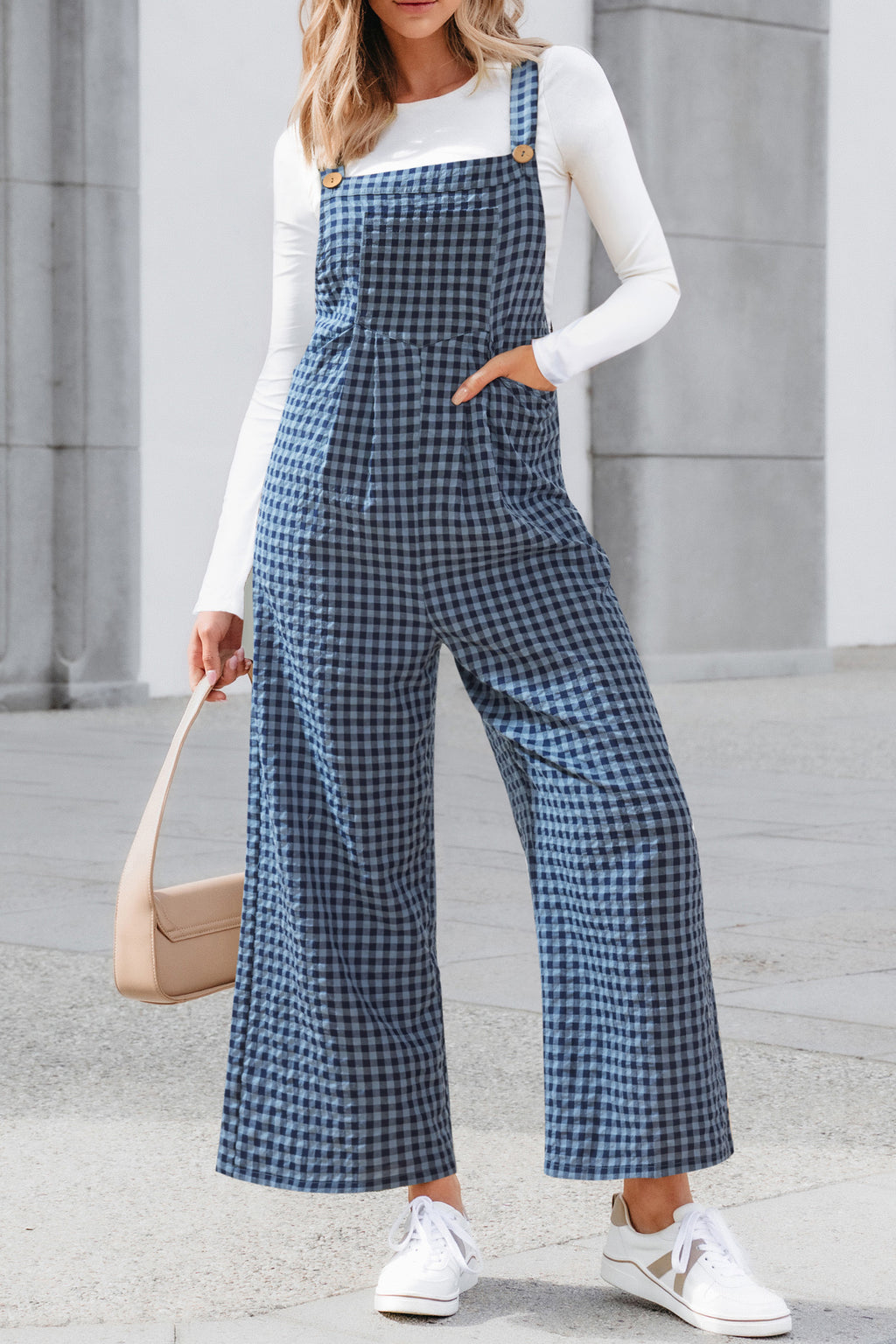 All the Feels Checkered Jumpsuit