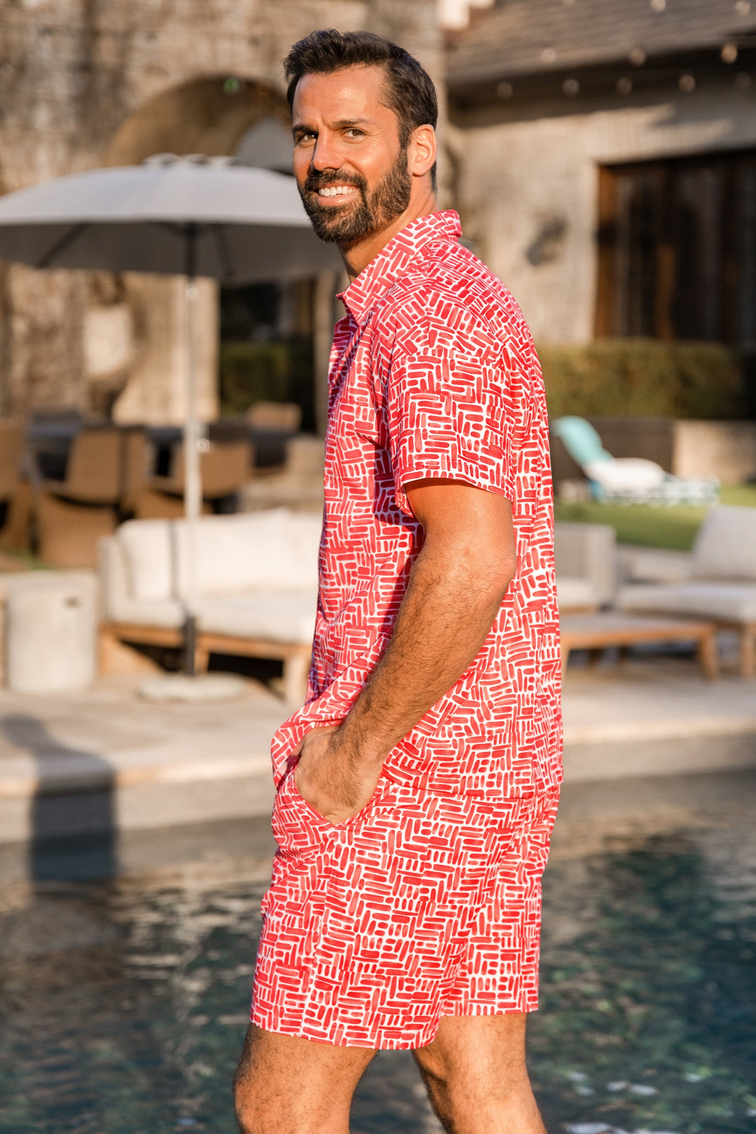 x JJD When in Rome Abstract Shirt