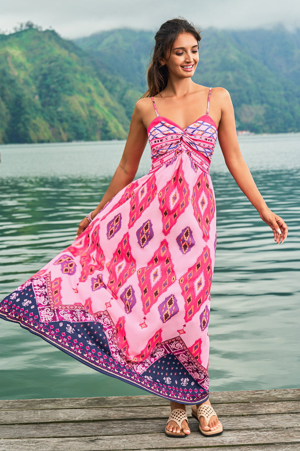 On the Right Path Boho Dress