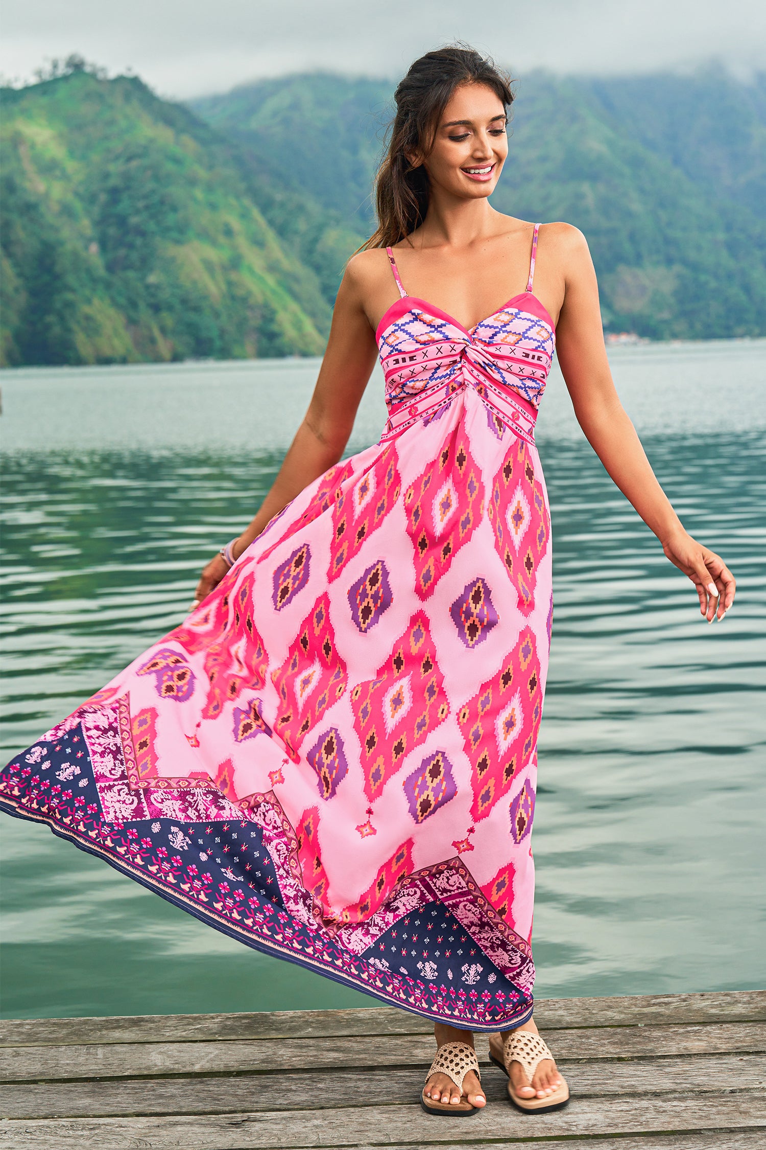 On the Right Path Boho Dress