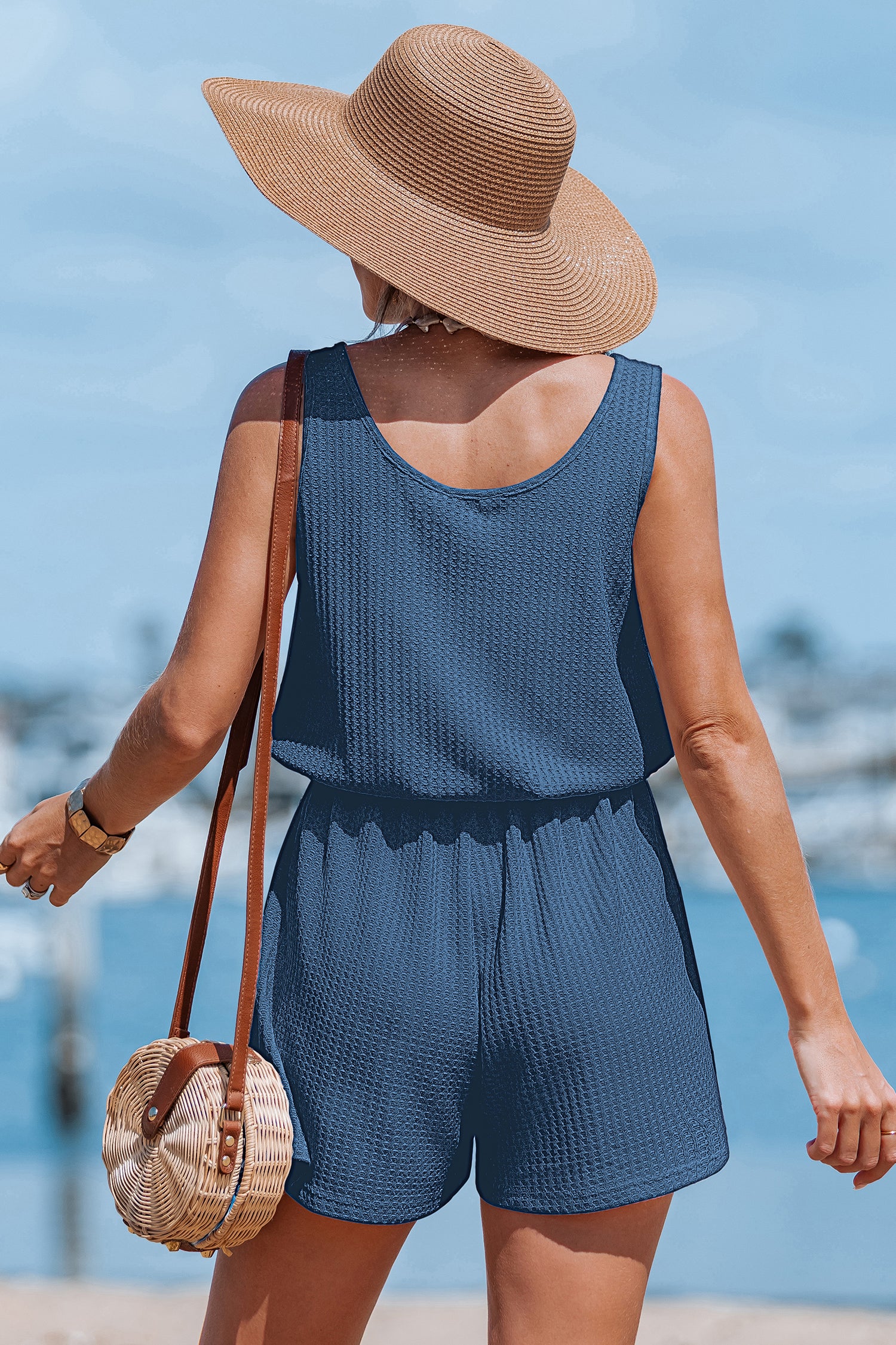 Easy Win Blue Romper