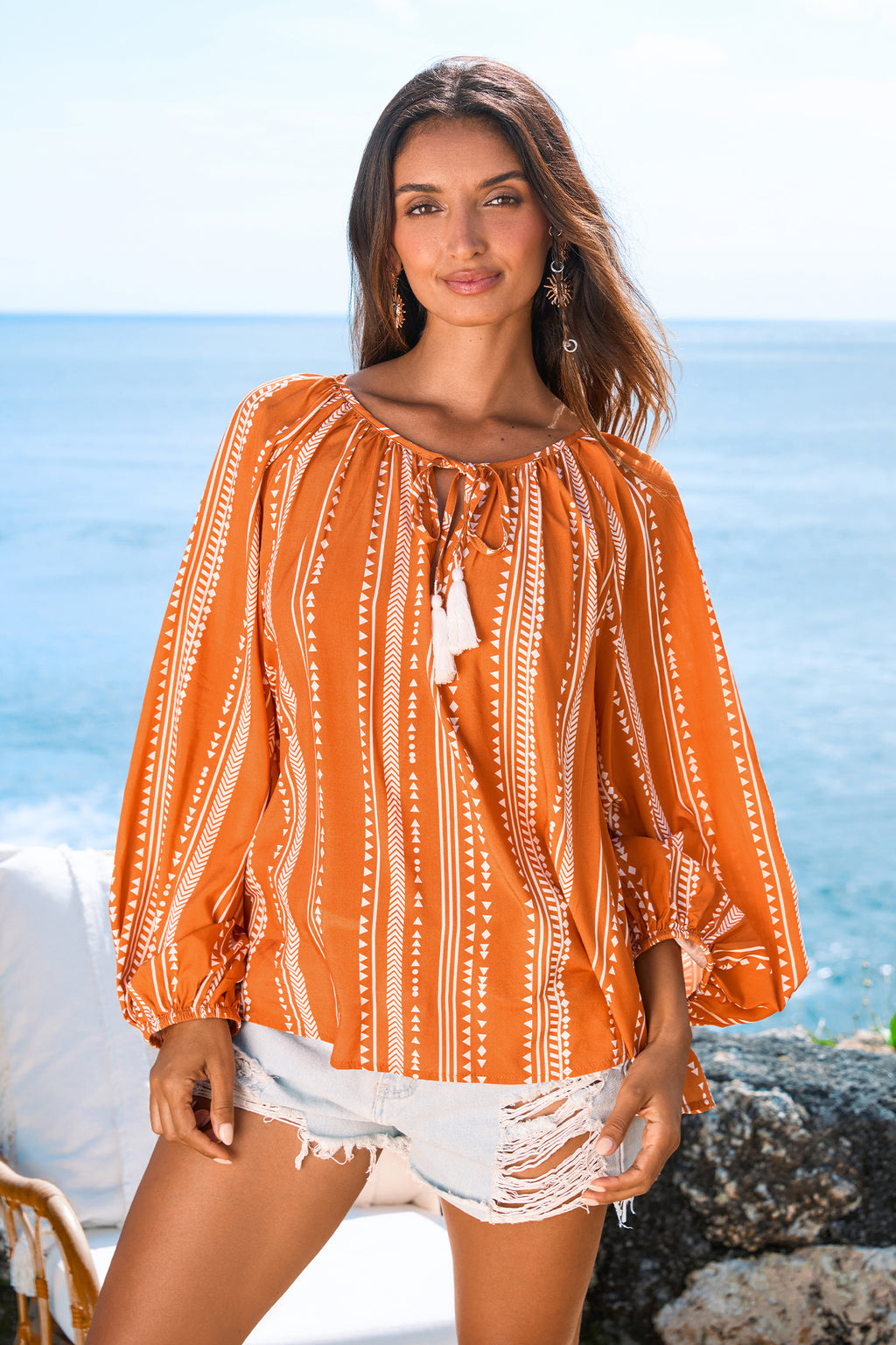 Sunset Nomad Orange Top