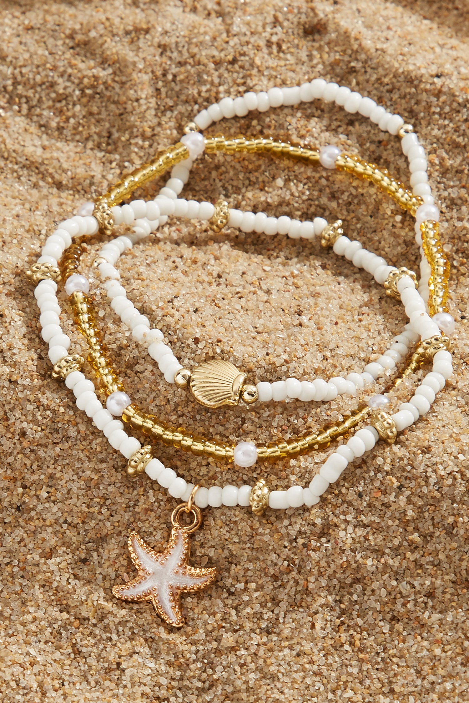 Subtle Glow Beaded Bracelet Set
